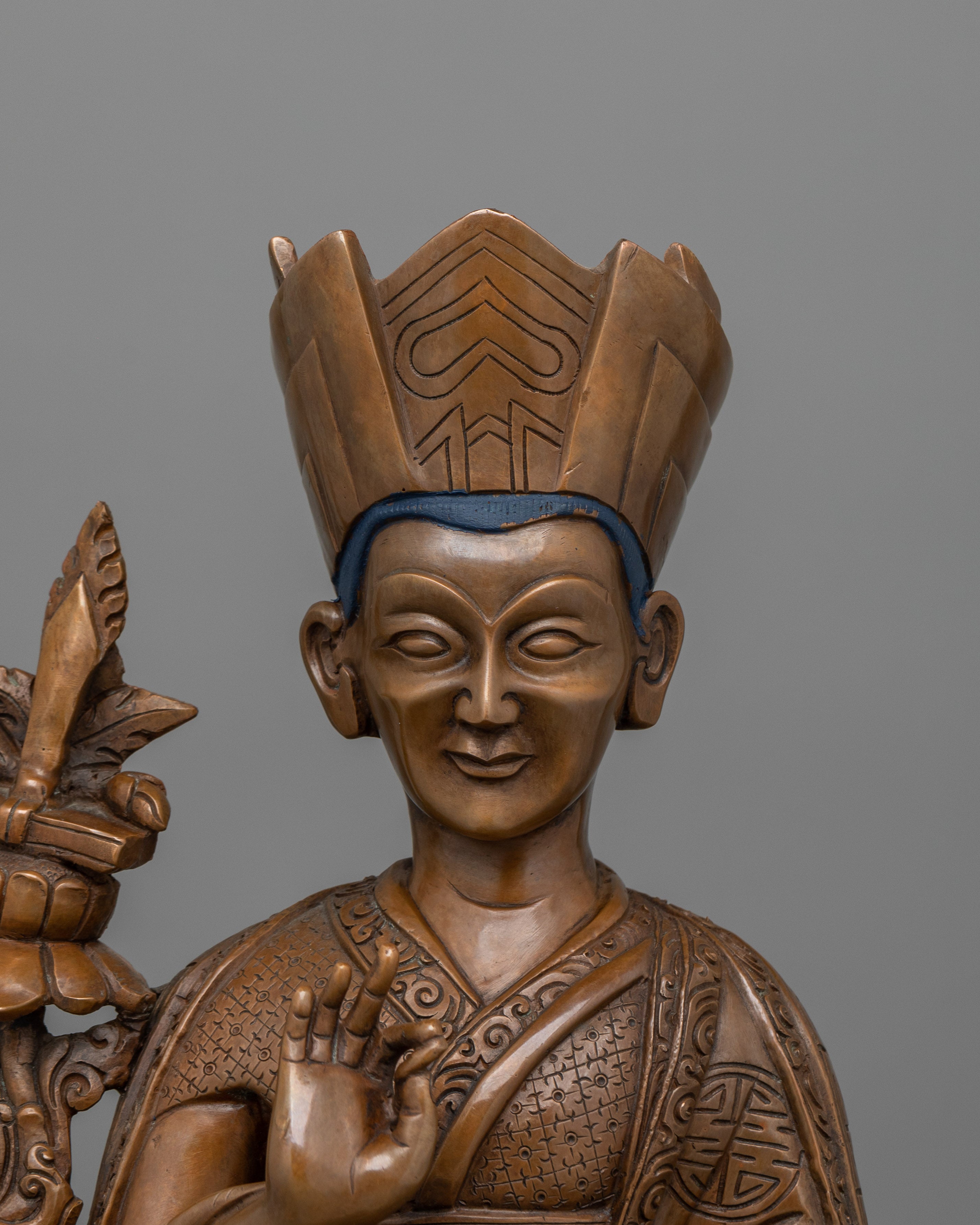 Wangchuk Dorje, 9th Karmapa Spiritual Leadership Statue | Compassionate Lama Artwork