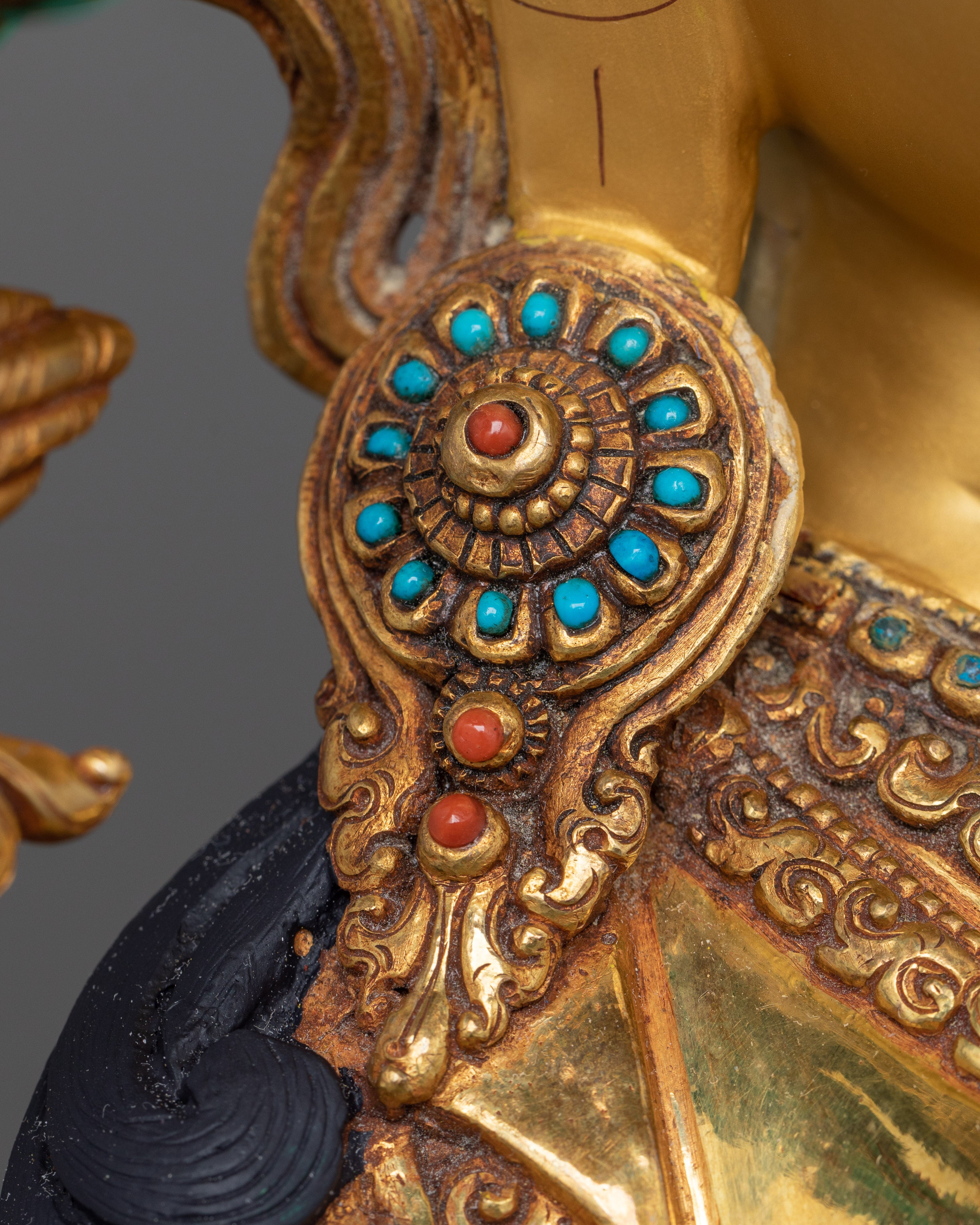 Goddess Green Tara Buddhist Art Statue | The Lord and Refuge of The Three Realms