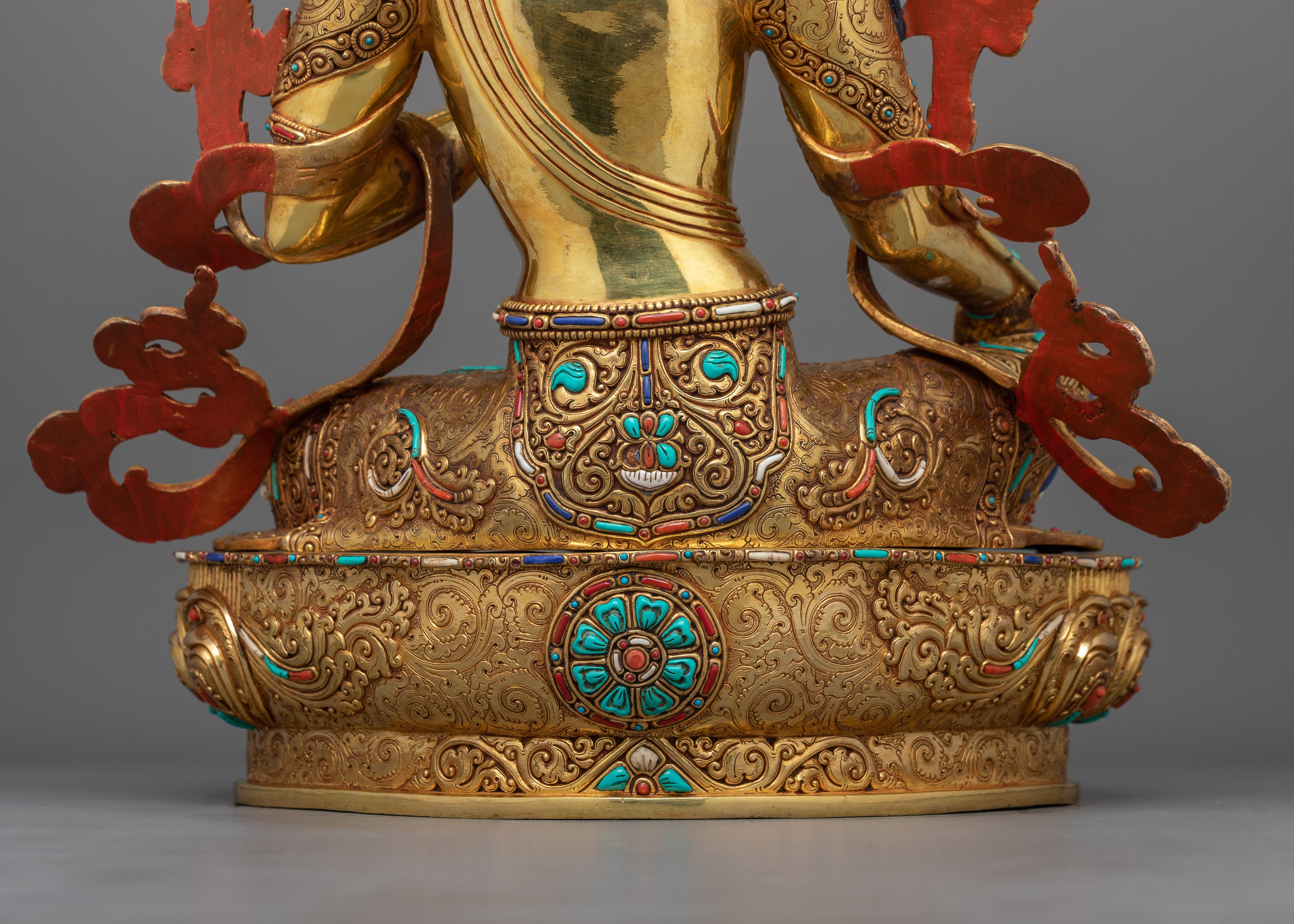 Goddess Green Tara Buddhist Art Statue | The Lord and Refuge of The Three Realms