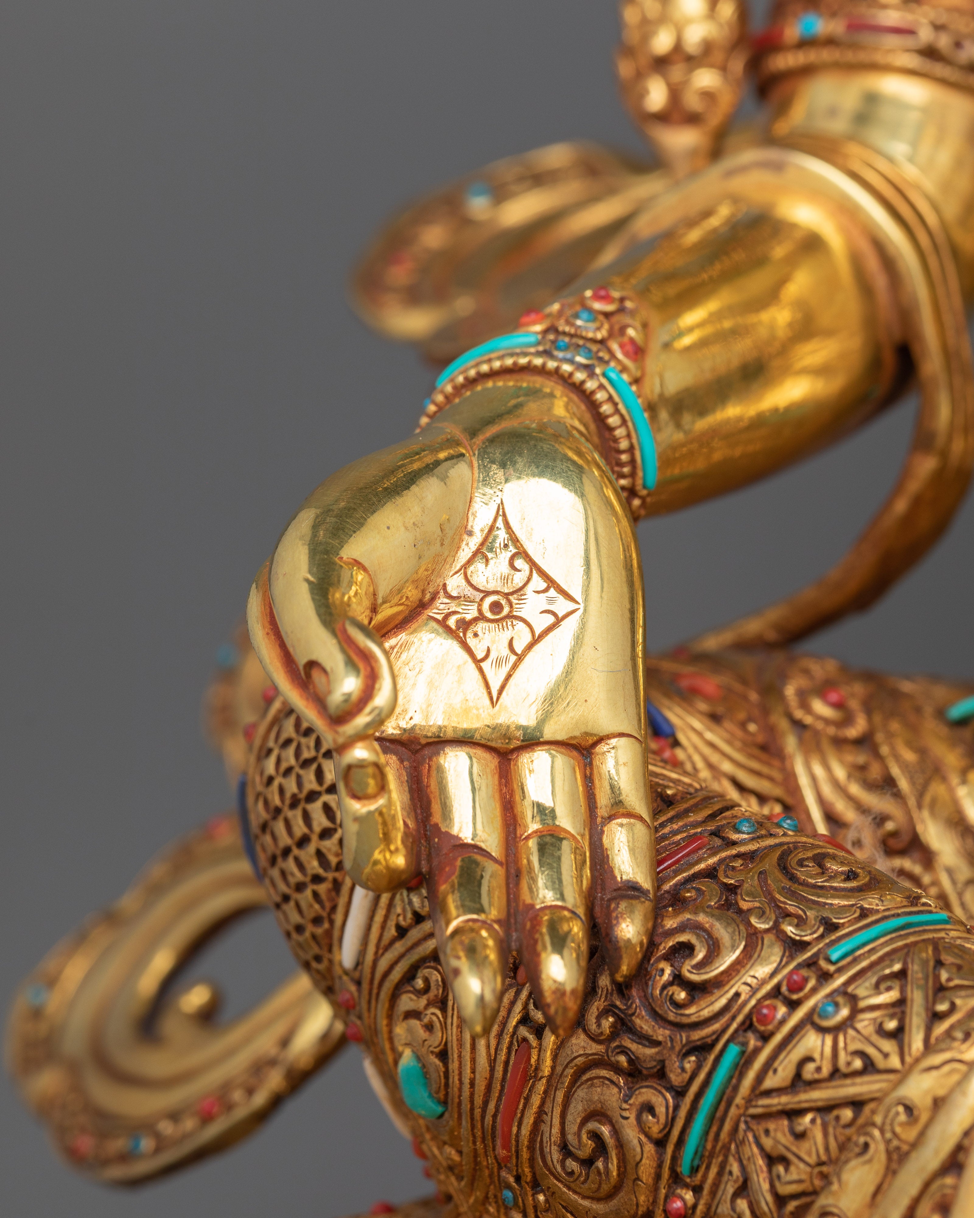 Goddess Green Tara Buddhist Art Statue | The Lord and Refuge of The Three Realms