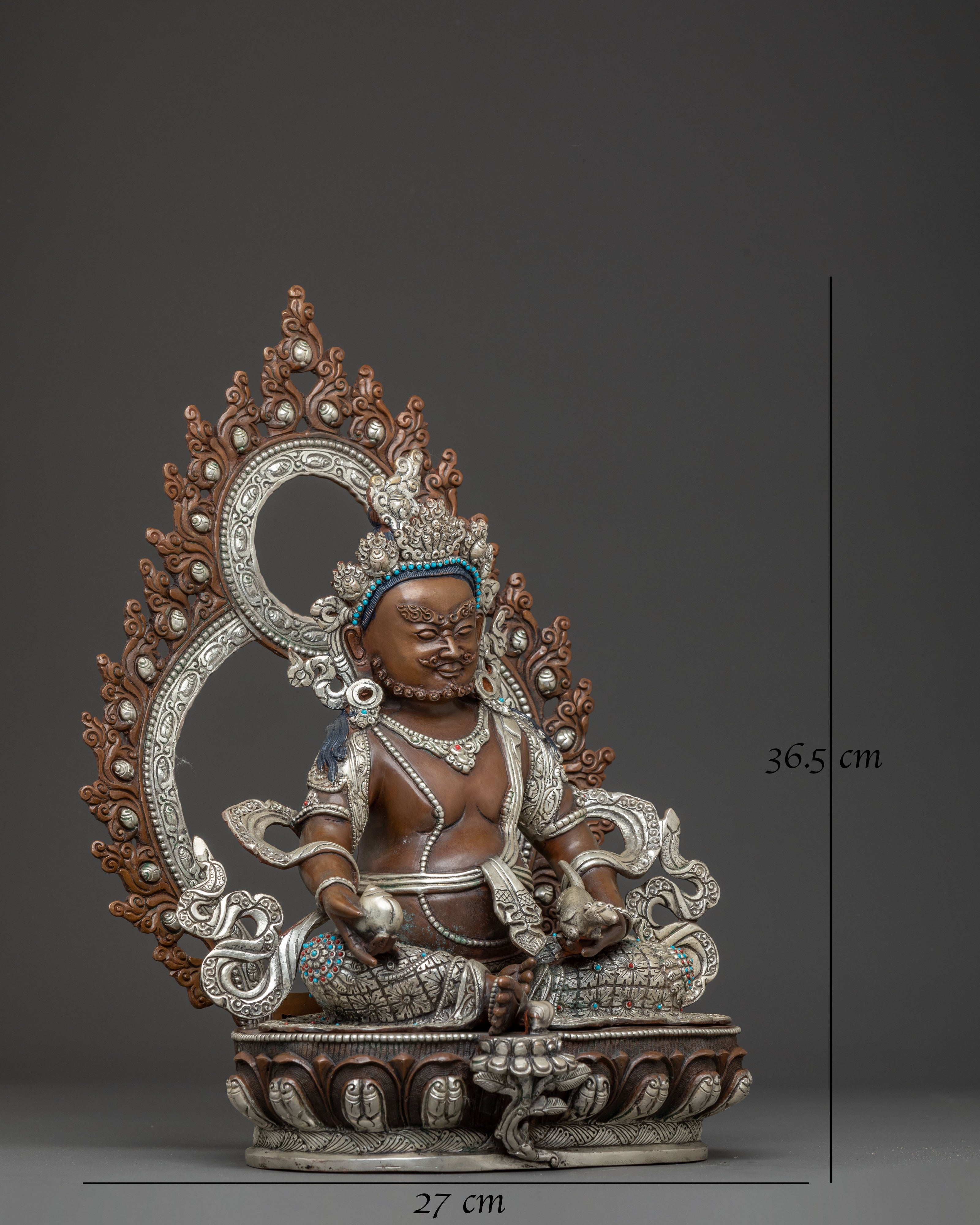 Handcrafted Dzambhala Art: Buddhist Deity of Wealth | Prosperity Icon