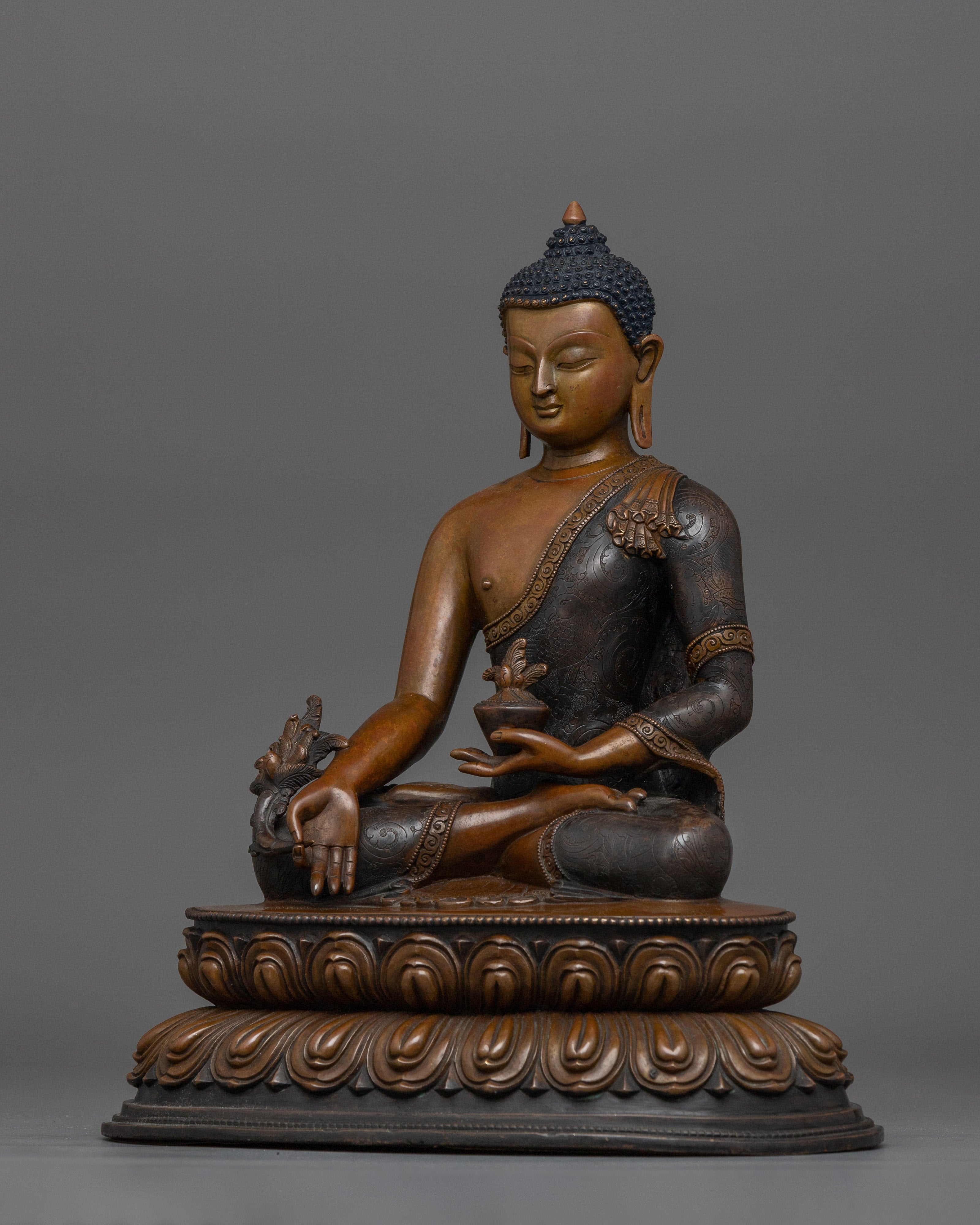 Bhaisajyaguru Healing Deity Medicine Buddha | Statue Of Vaidurya-Prabha-Raja For Meditation