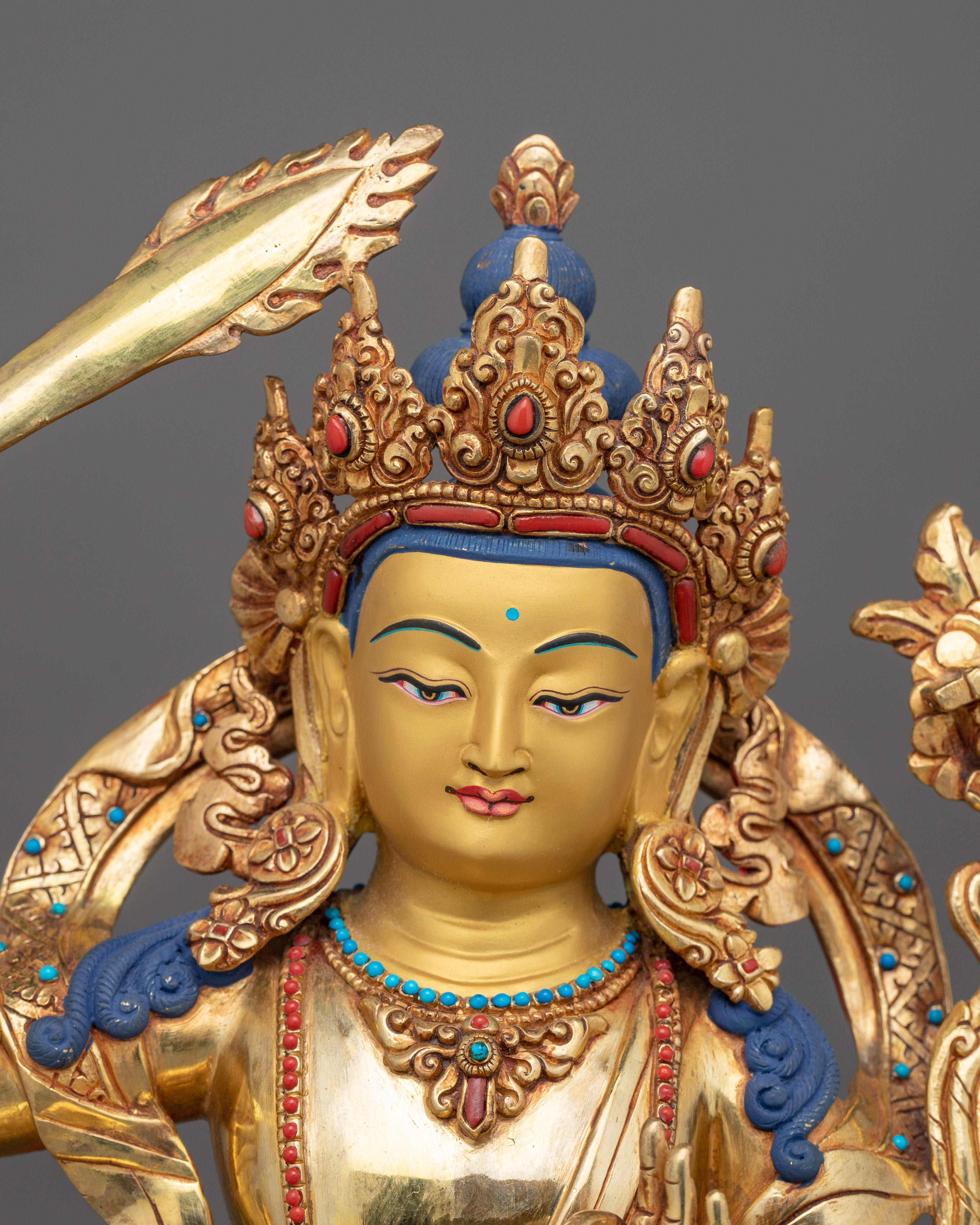 Wisdom Flaming Sword Holder Manjushri | Bodhisattva of Wisdom