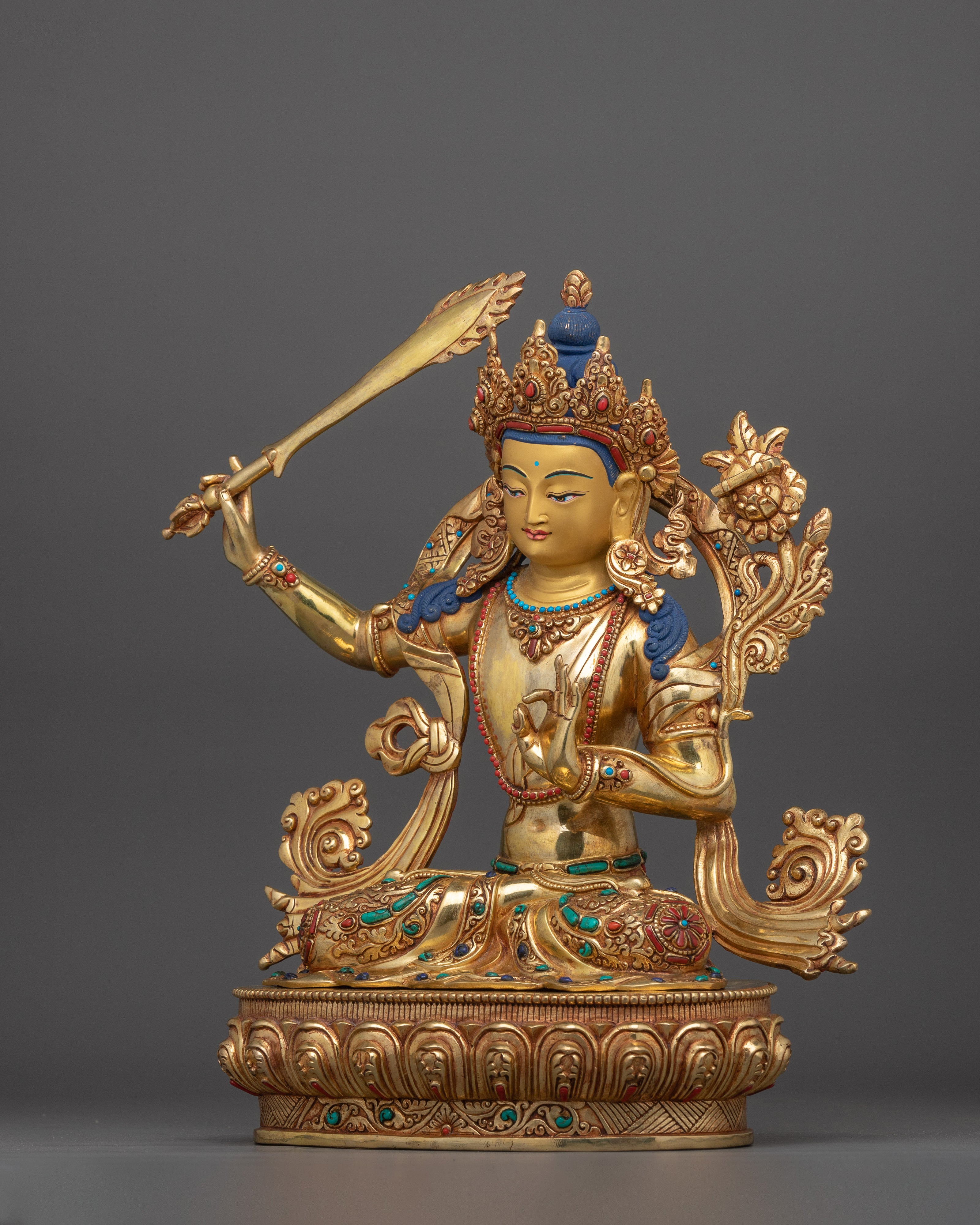 Wisdom Flaming Sword Holder Manjushri | Bodhisattva of Wisdom