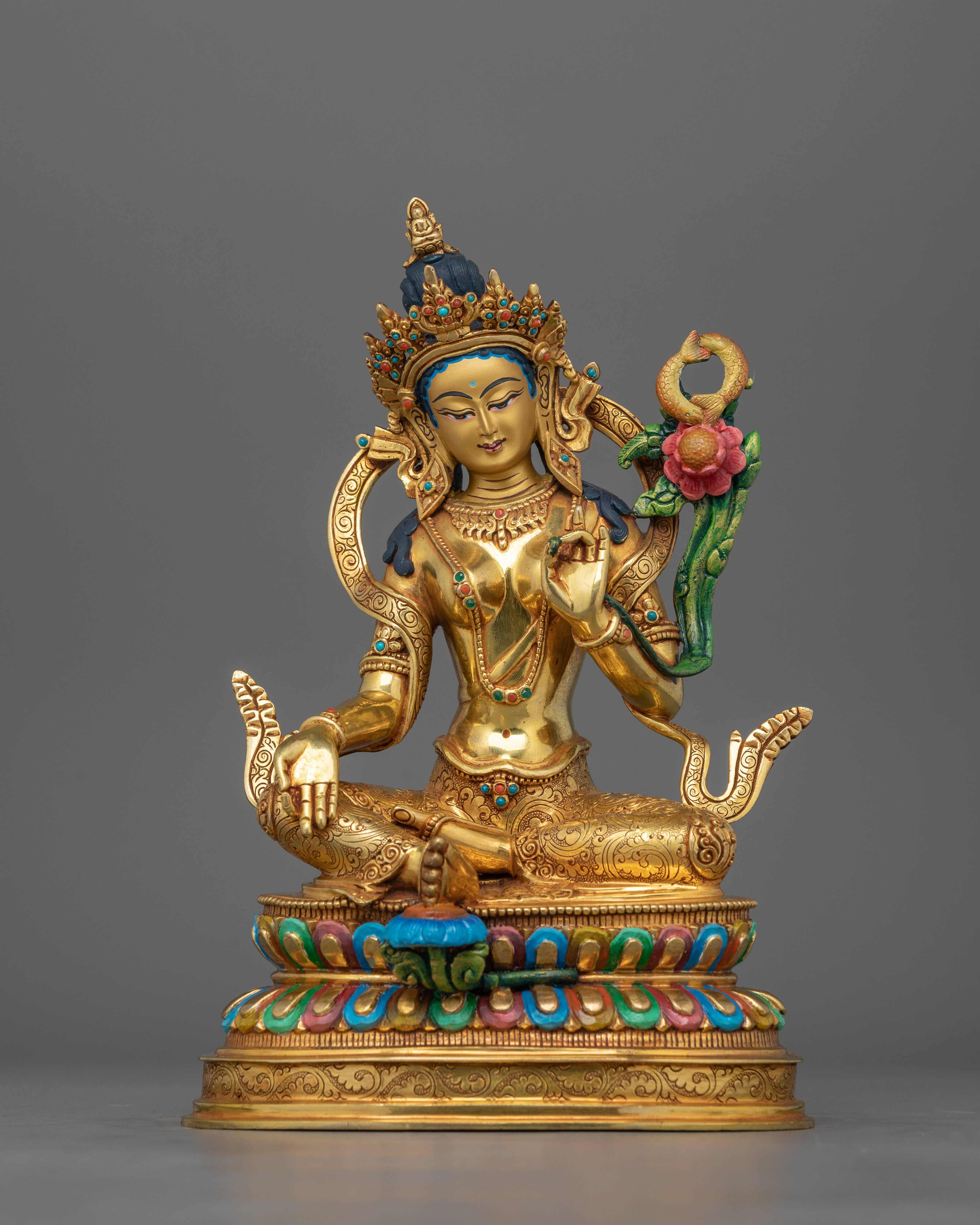 Enlightened 21 Manifestations of Tara Statue Set | Overcoming Fears and Challenges Artwok