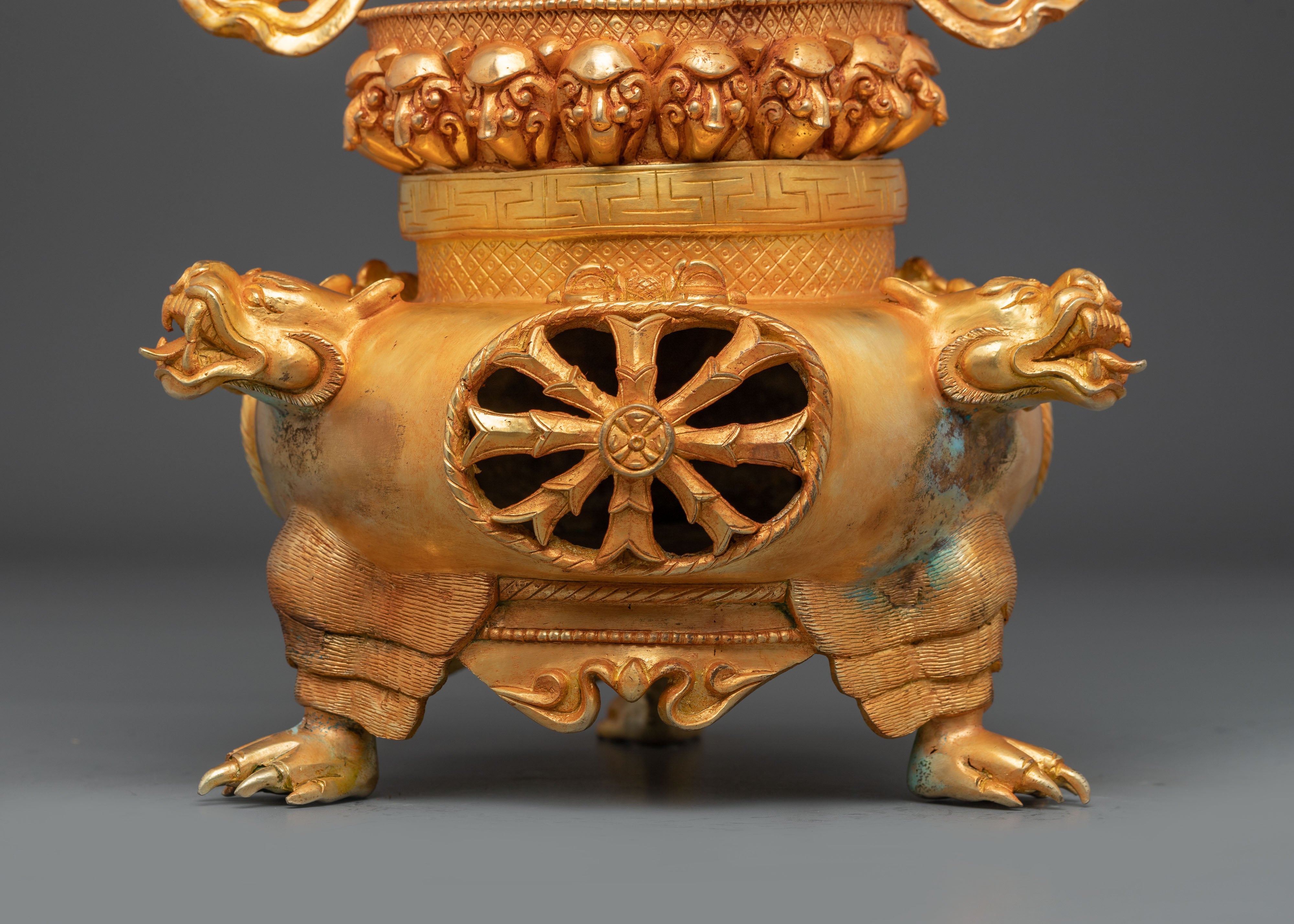 Handmade Golden Vajradhaka Art for Shrine Decor