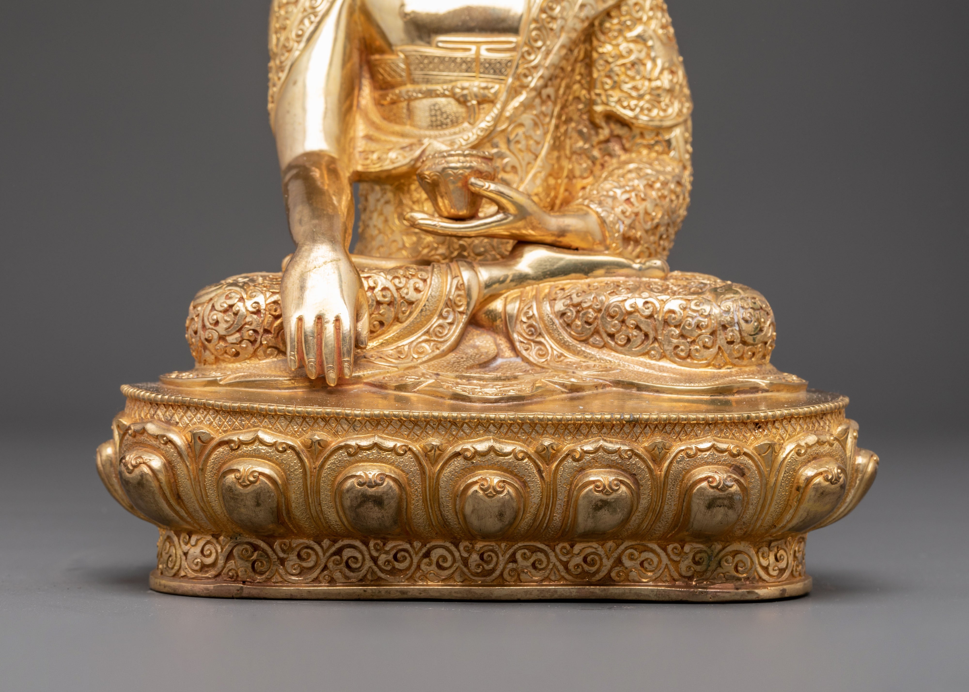 Handmade Tibetan Shakyamuni Buddha Copper Artwork | Gautama Buddha Sculpture