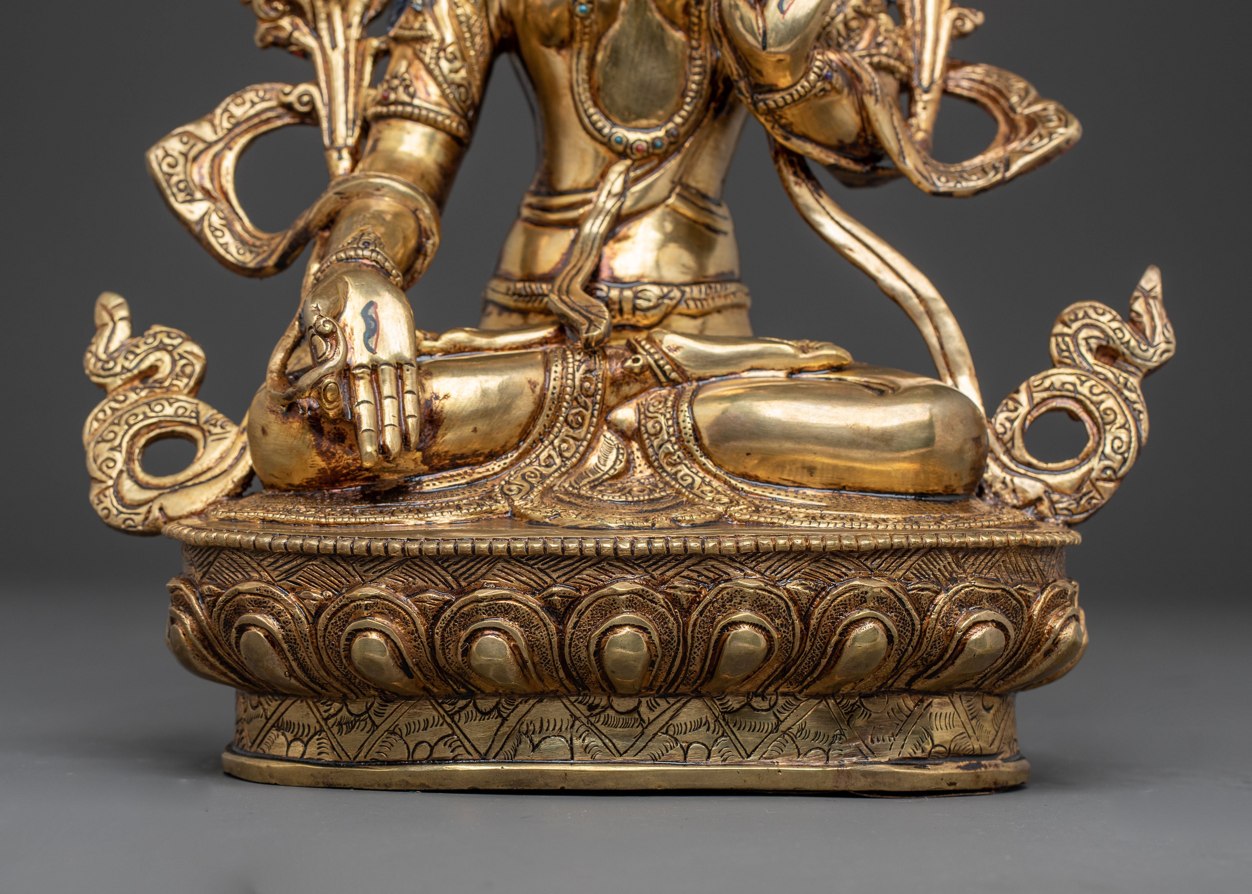 Sacred Seven-Eyed Healing Goddess White Tara Statue
