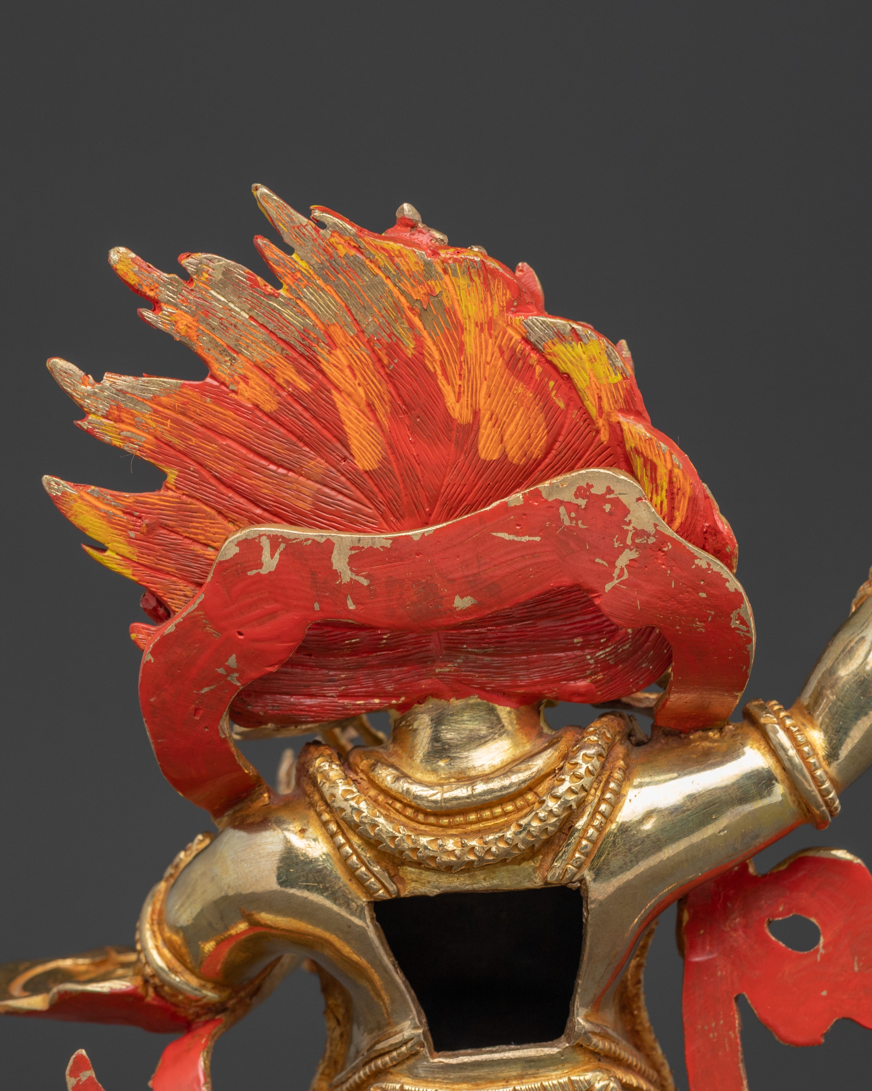 Vajrapani Gold Gilded Statue: Protector of the Buddha