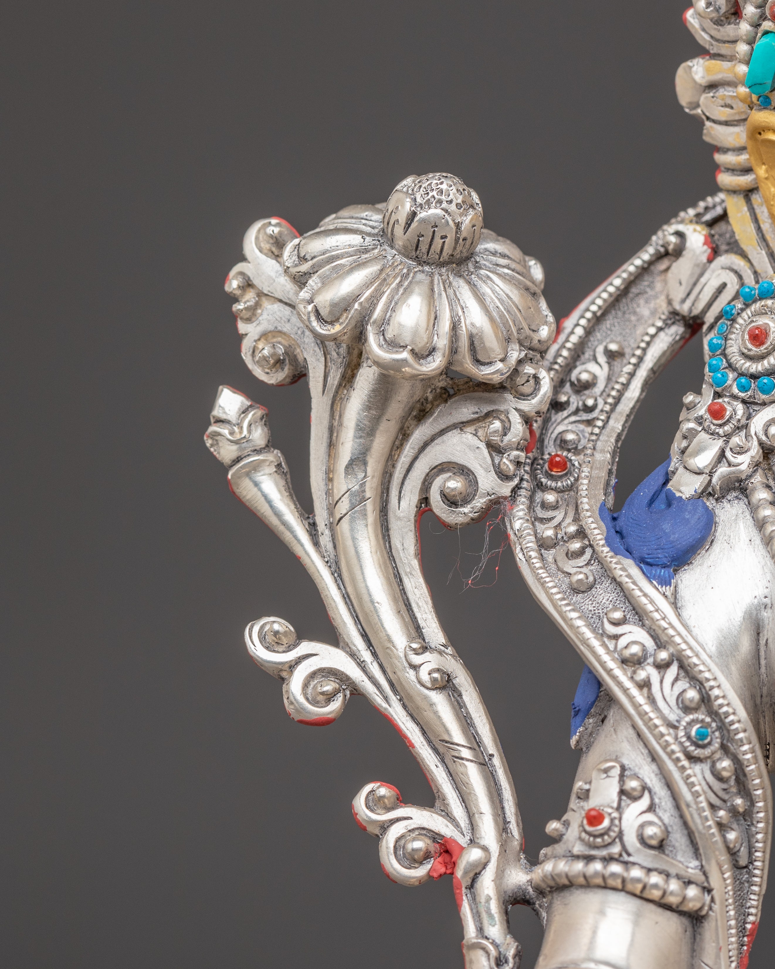 Silver Sita Tara Handmade Statue | Tibetan Buddhist Art