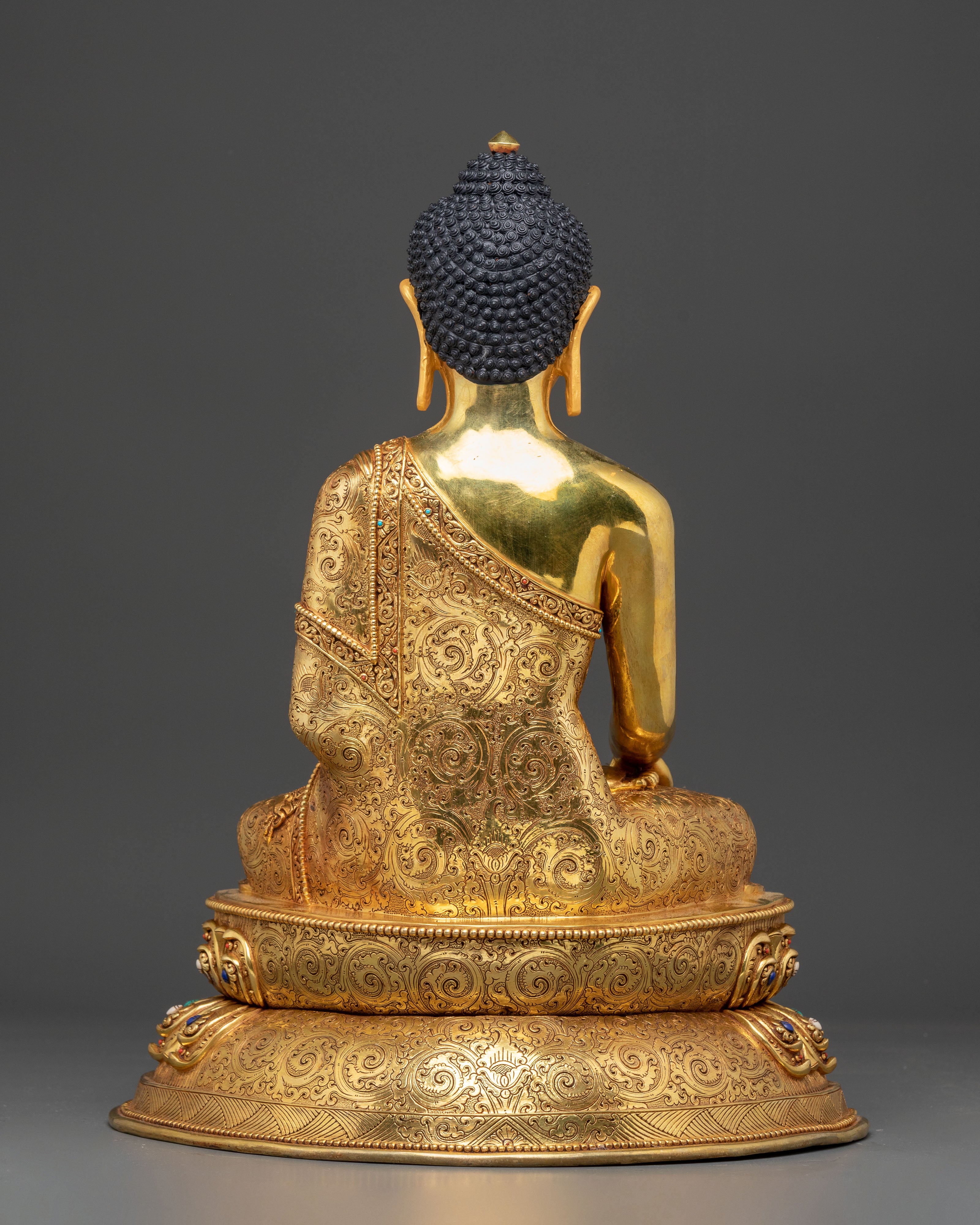 Himalayan Golden Shakyamuni Buddha Handmade Art | Historical Buddha