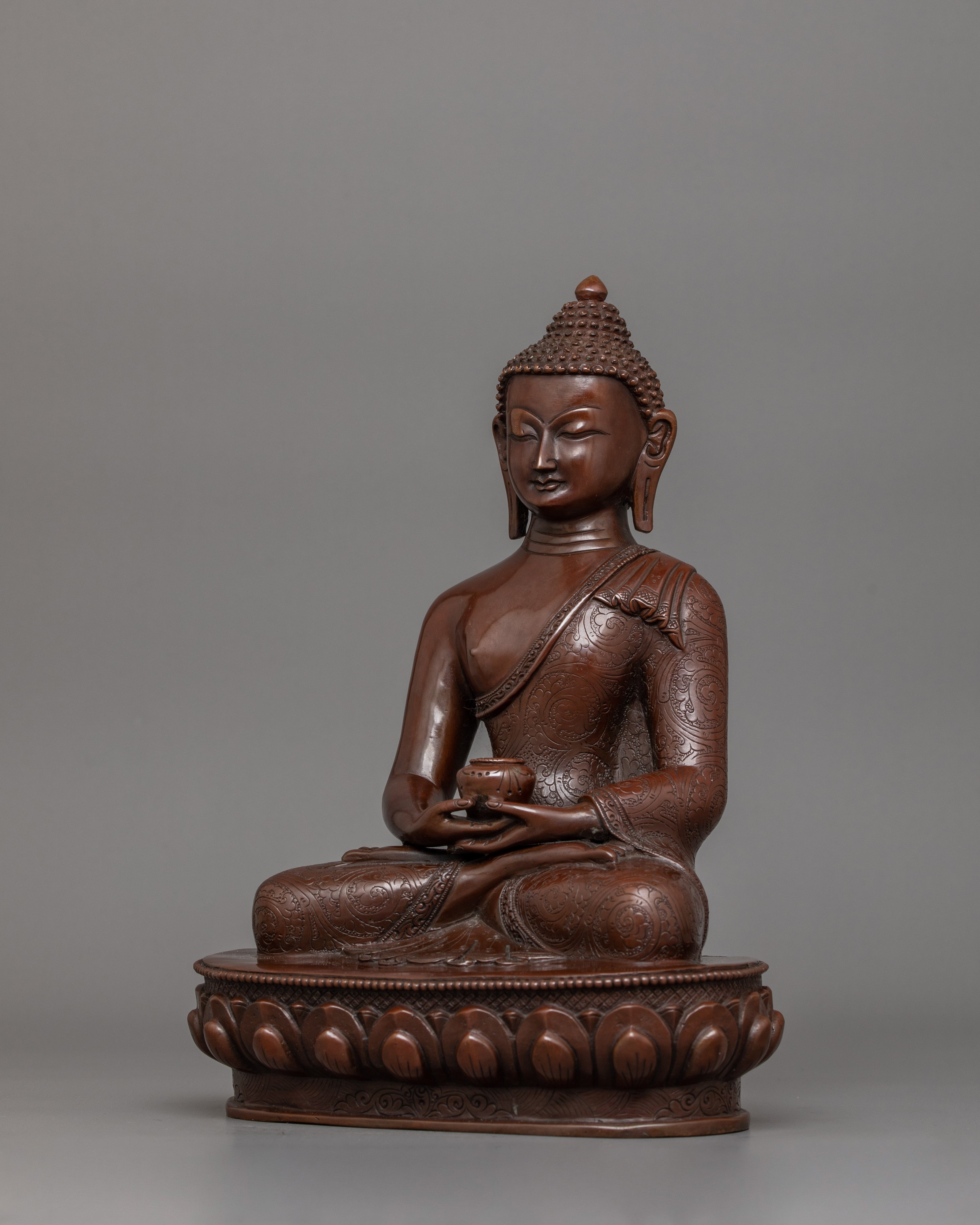 Brown Body Amitabha Buddha Statue  | Symbol of Boundless Compassion