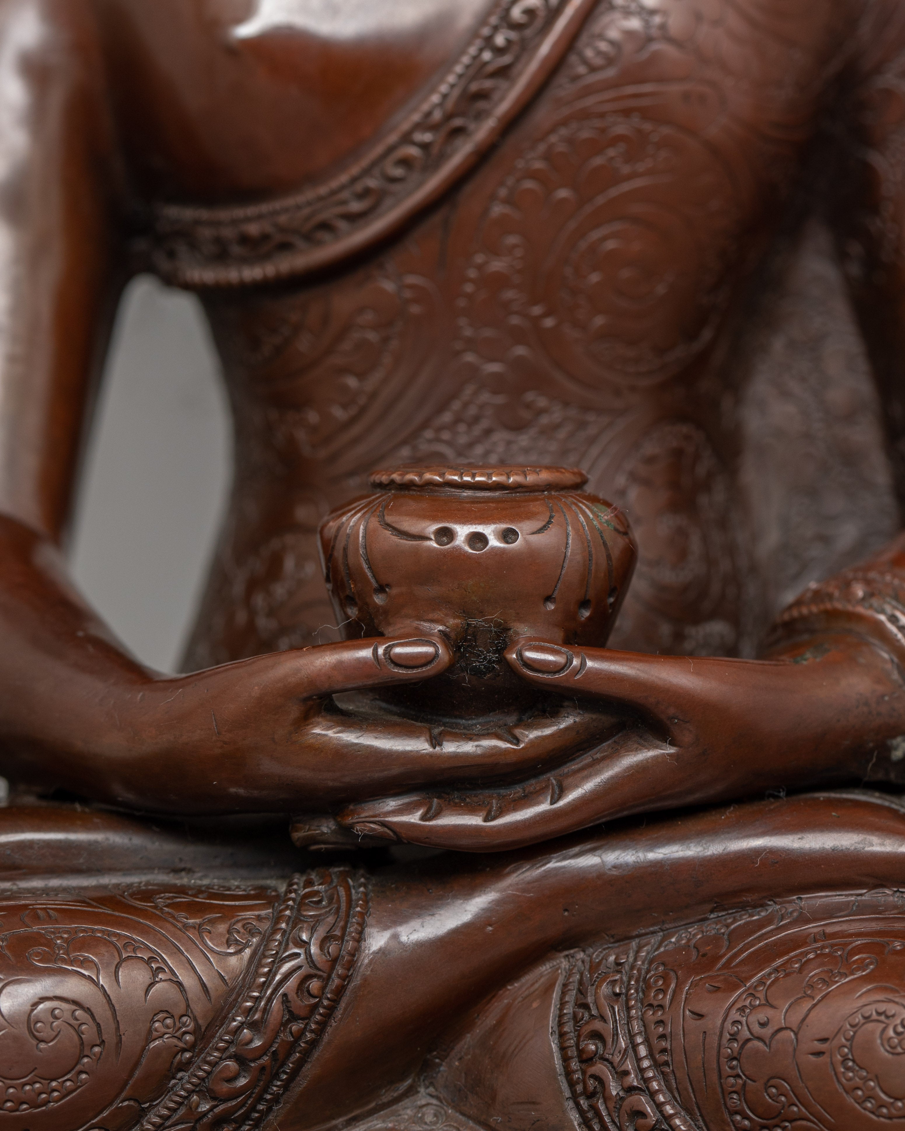 Brown Body Amitabha Buddha Statue  | Symbol of Boundless Compassion