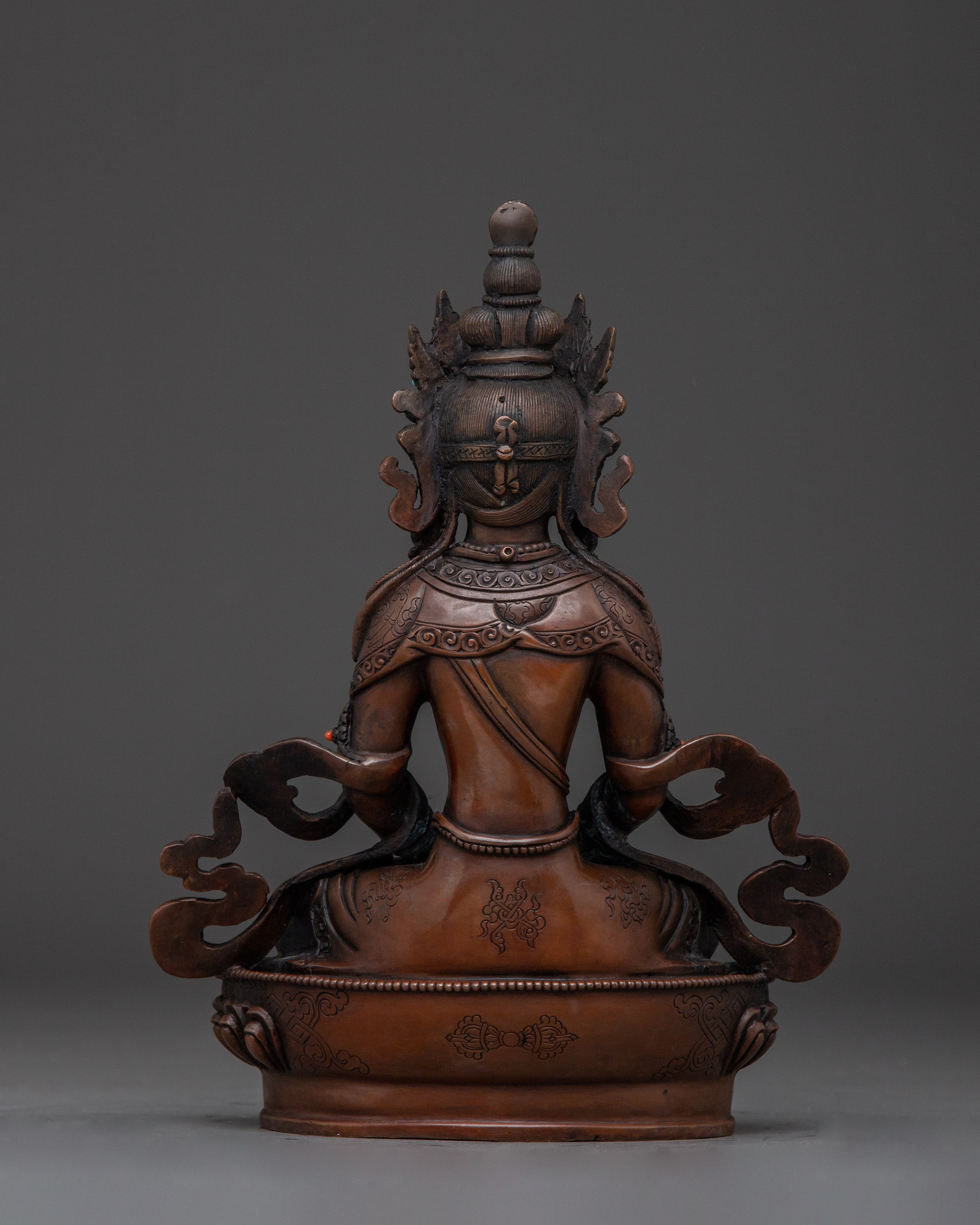 Handcrafted Buddha Amitayus Statue | Buddha of Infinite Life