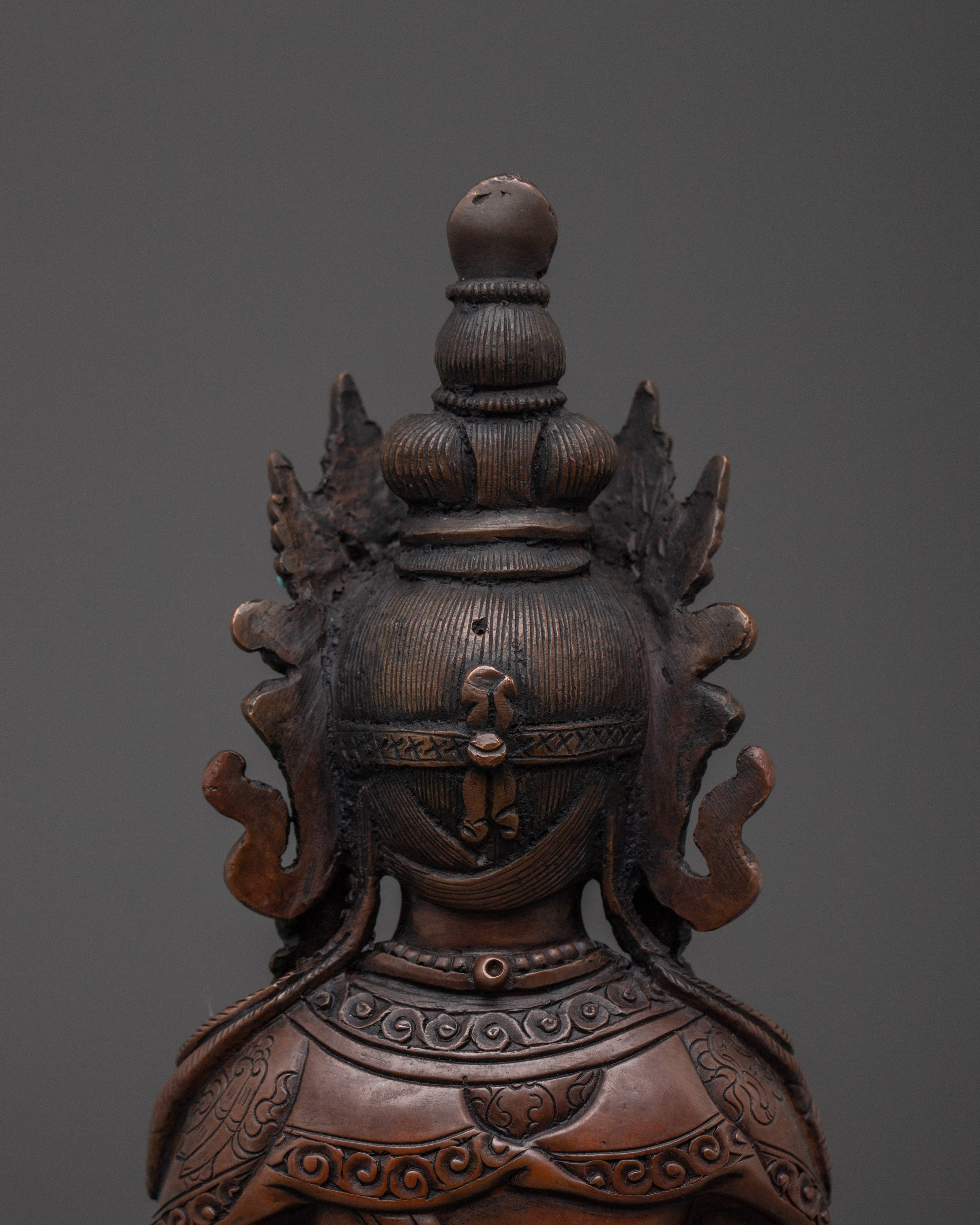 Handcrafted Buddha Amitayus Statue | Buddha of Infinite Life