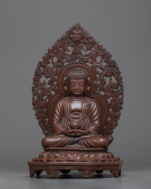 sculpture of amitabha-buddha