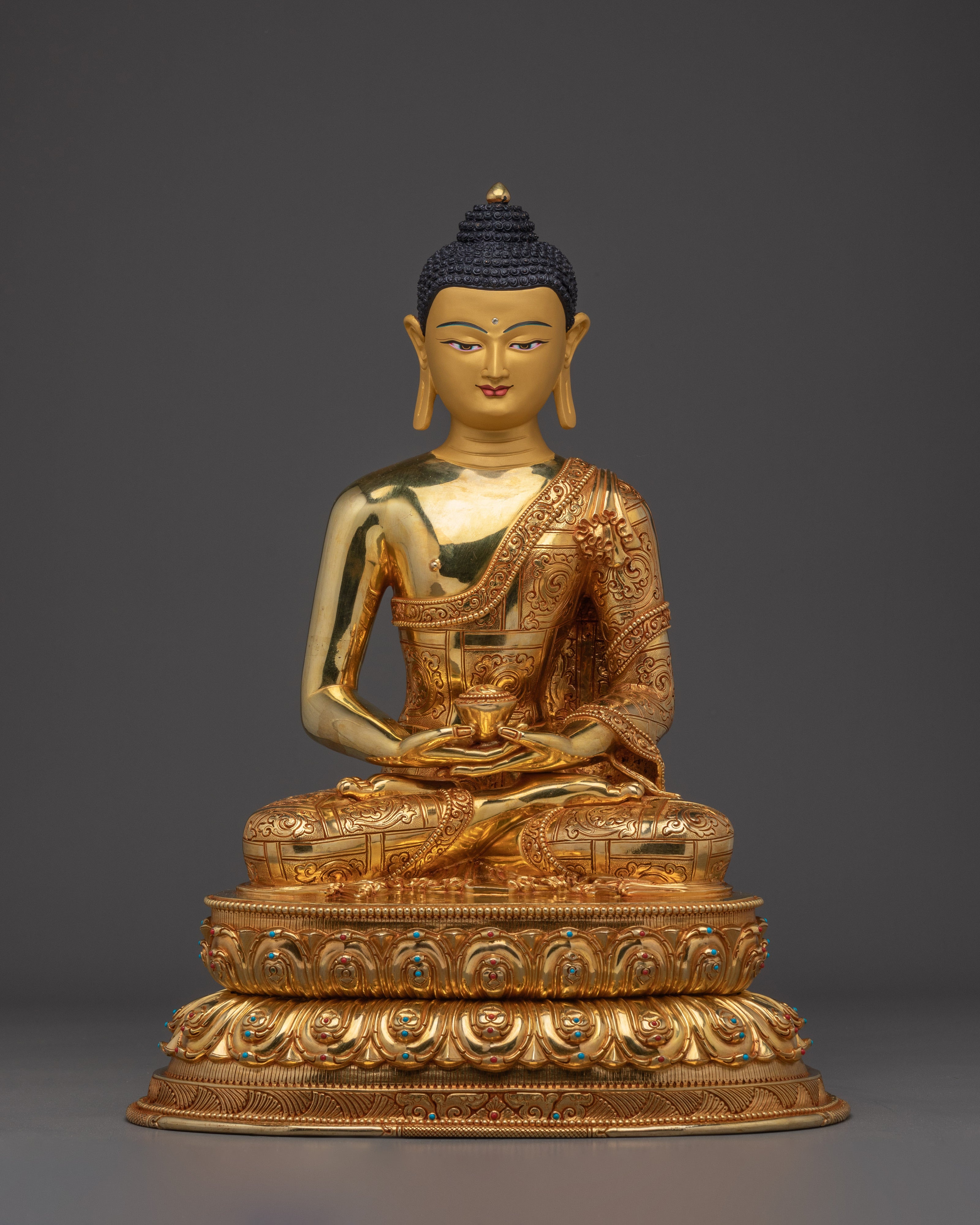 Gold Gilded Amitabha Buddha Art