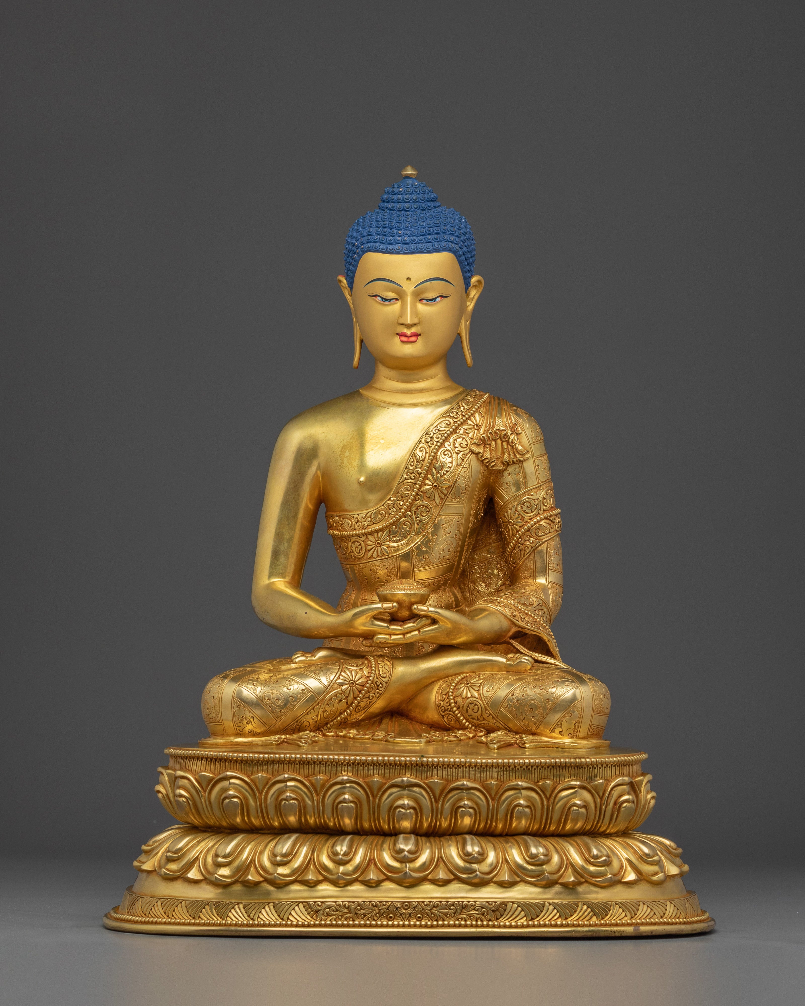 Tranquil Amitabha Buddha Handmade Statue | Buddhist Spiritual Artwork
