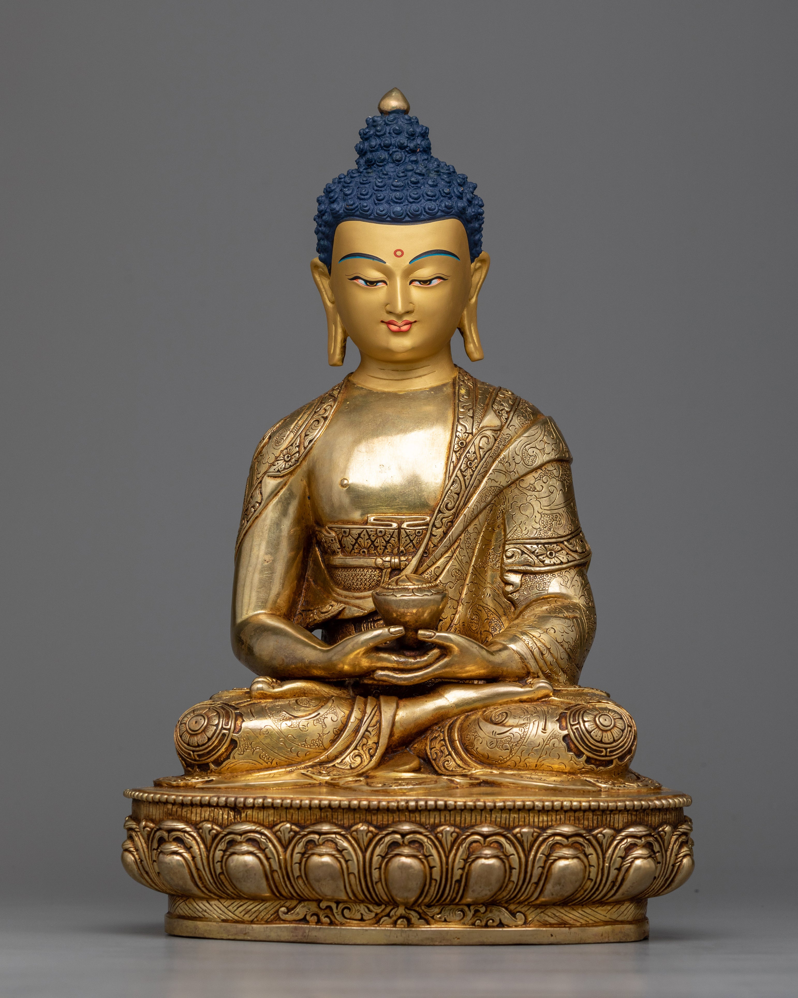 amitabha-buddha-gold gilded statue