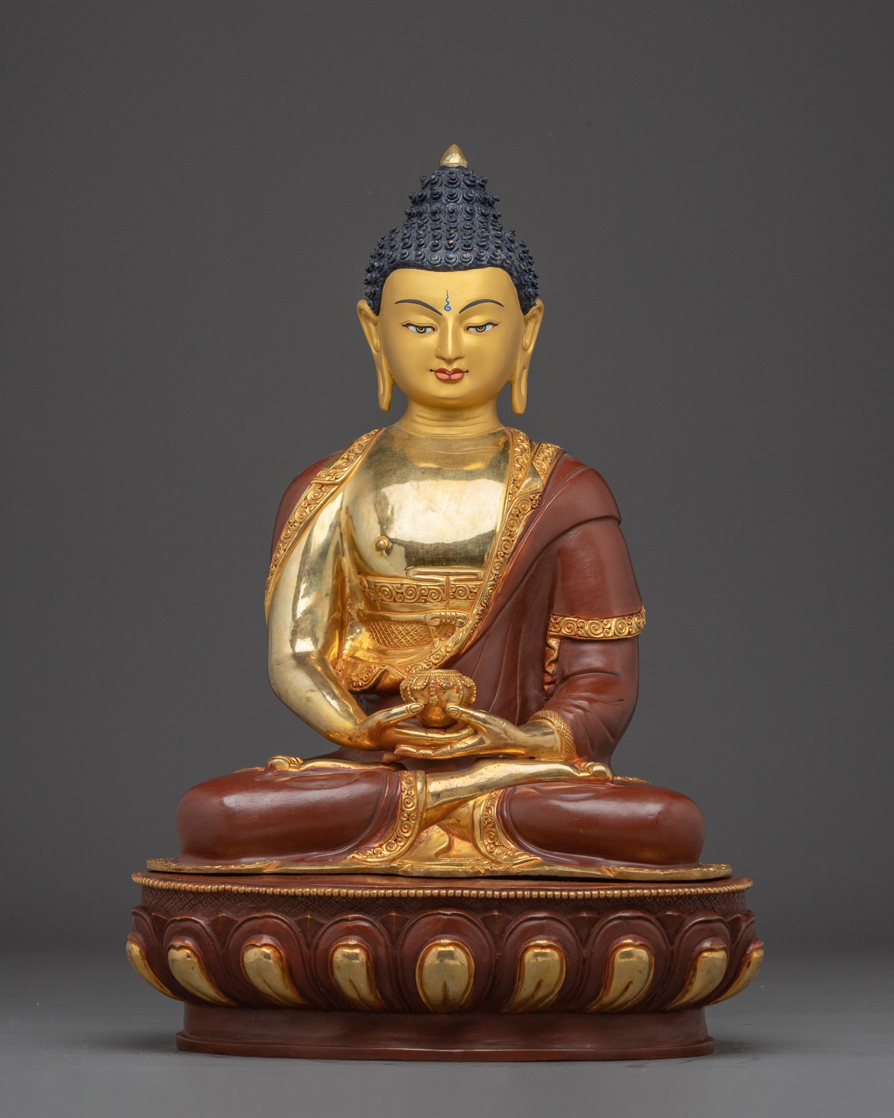 Amitabha Buddha in Gold Detailing