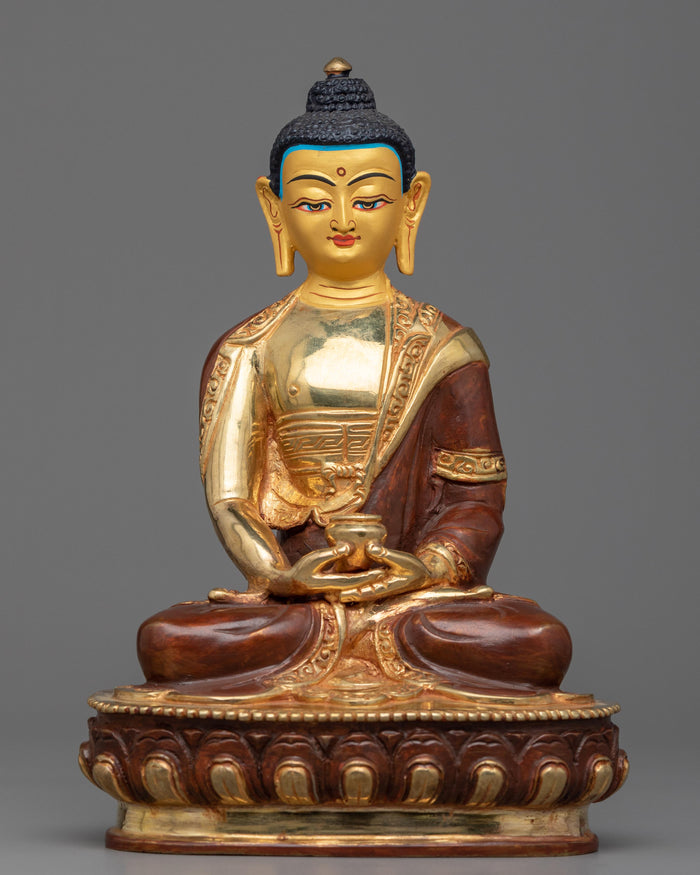 calm tibetan buddha statue