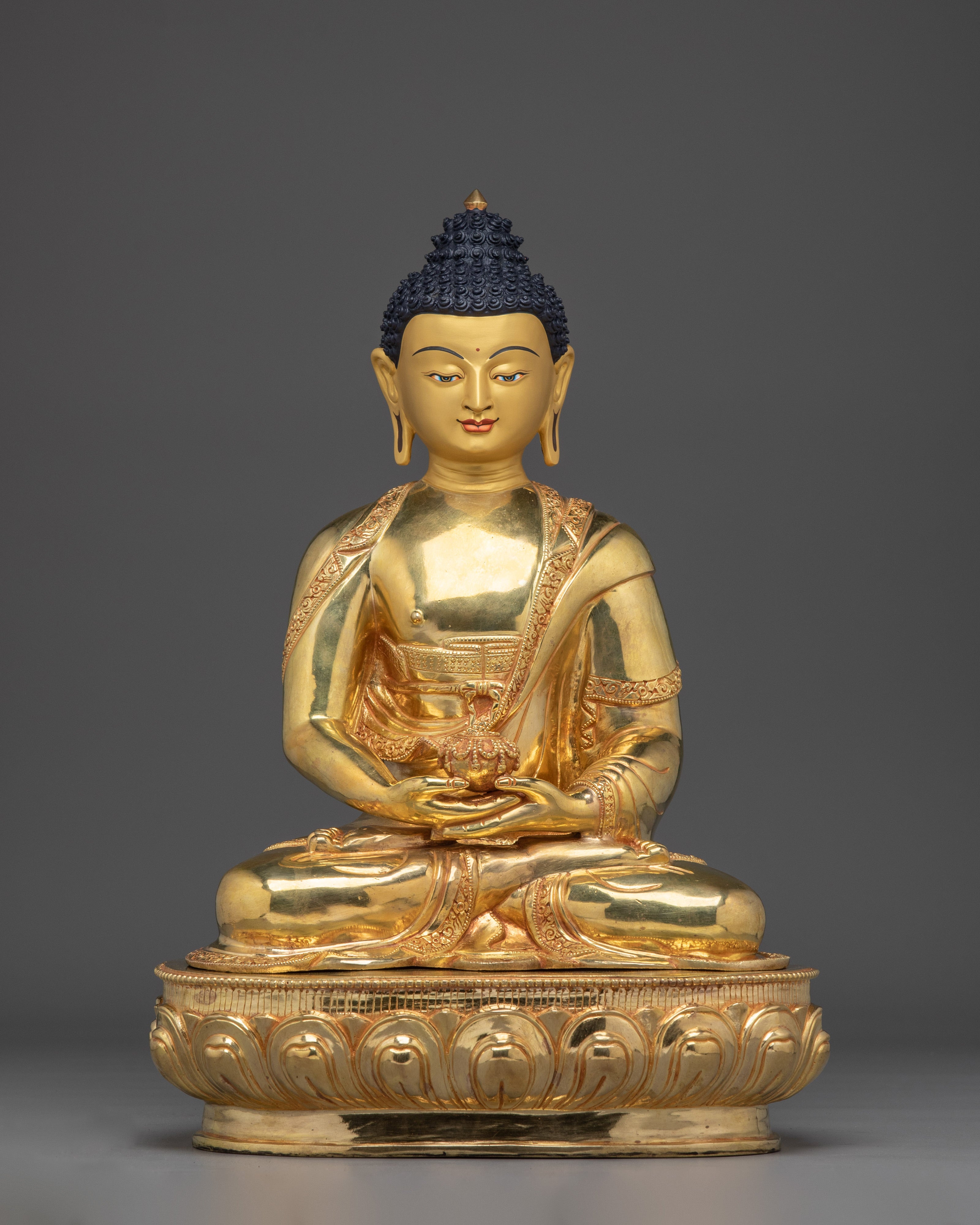 Himalayan Handmade Amitabha Buddha Statue for Meditation and Peace