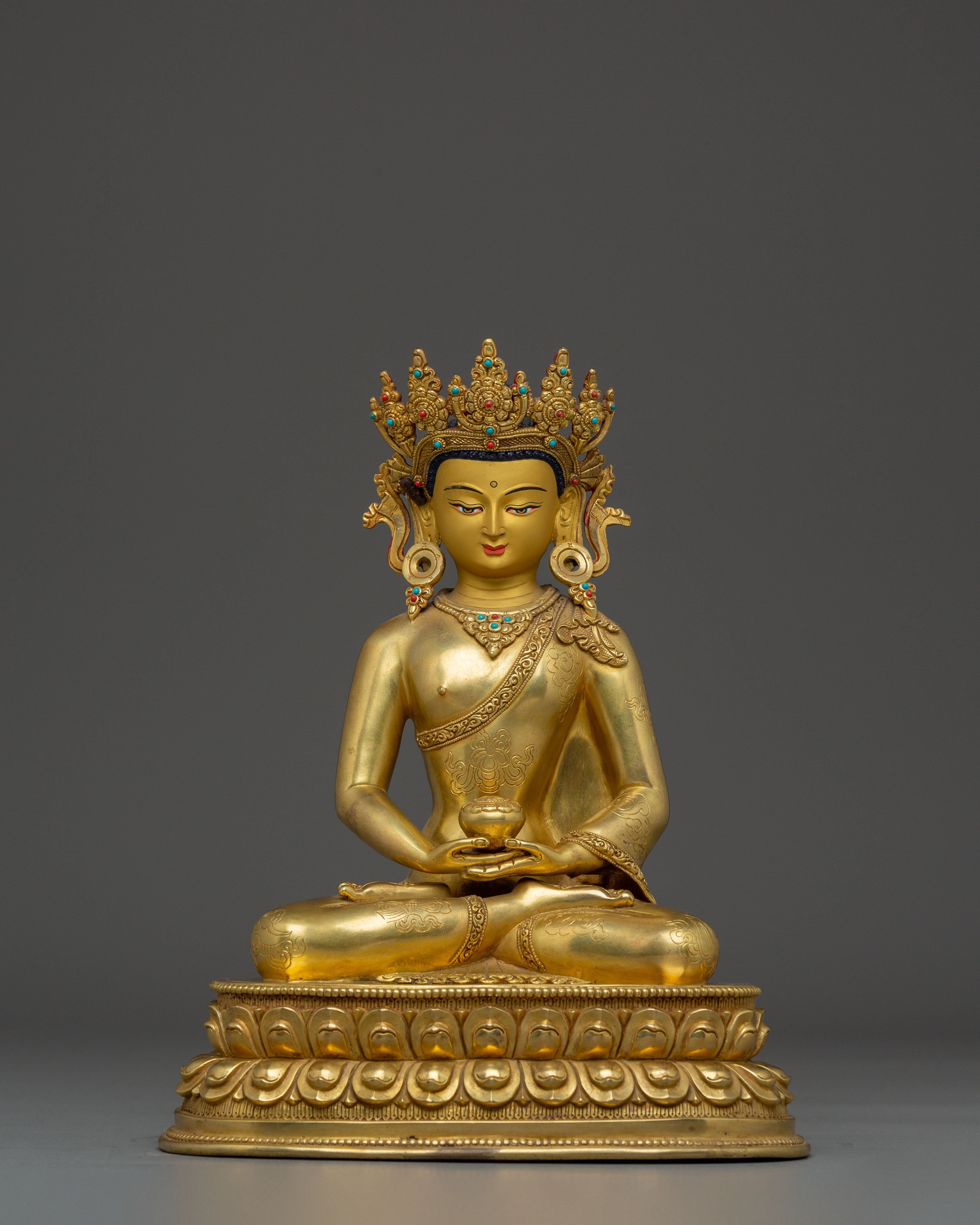 Handmade Pure Land Buddha Dharmakara Statue | Ruler of the Pure Land
