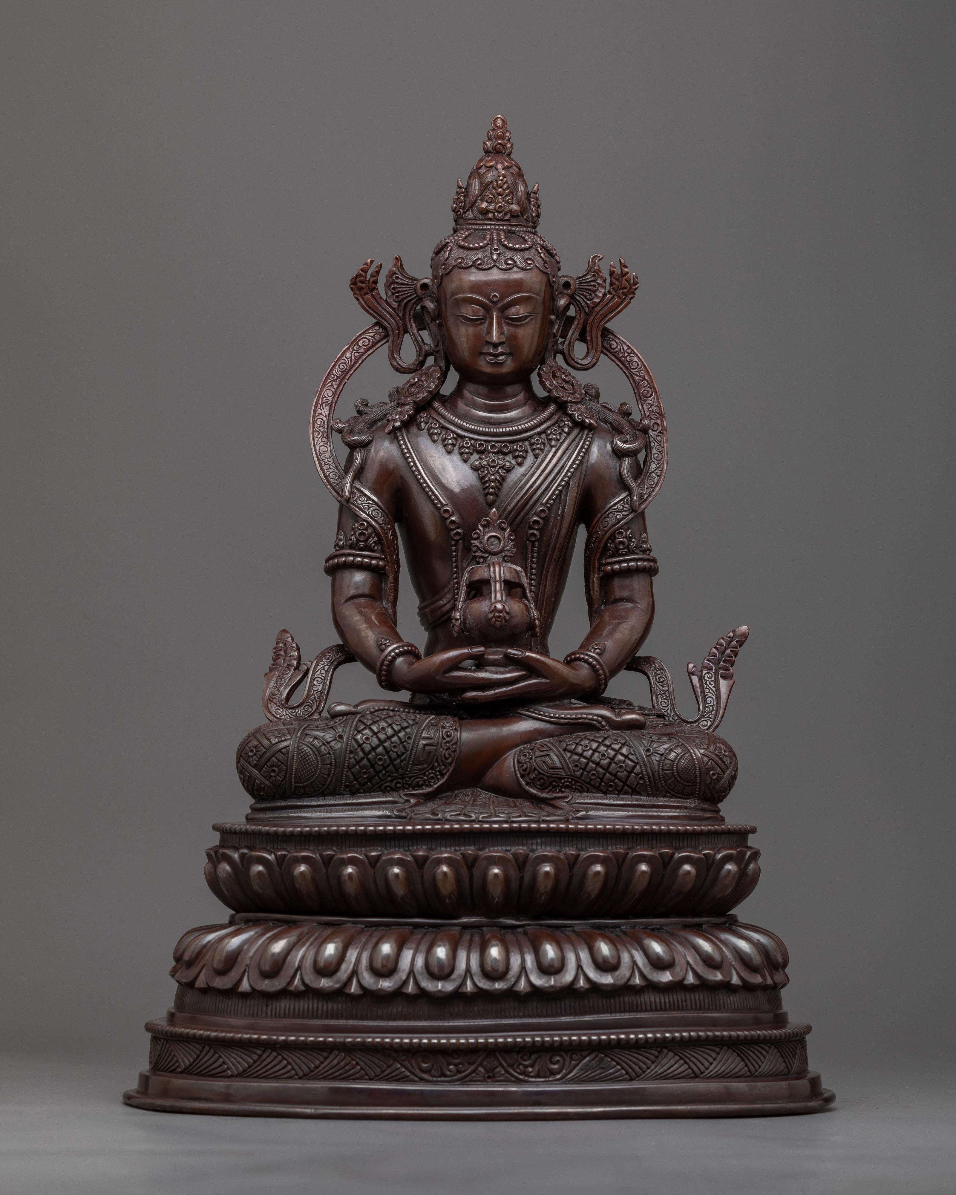 amitayus long life practice statue