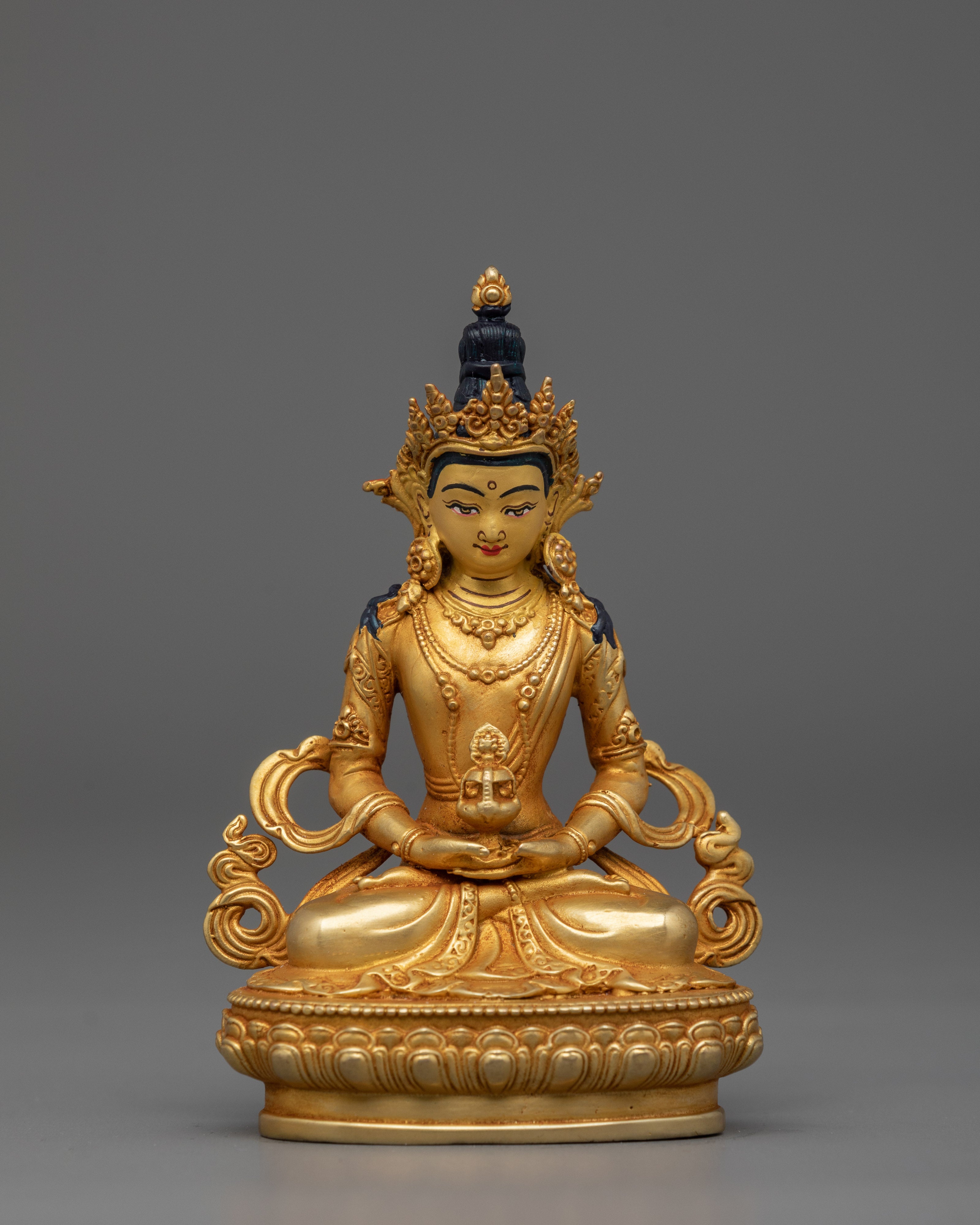 4-3-inches-Gold Electroplated Amitayus