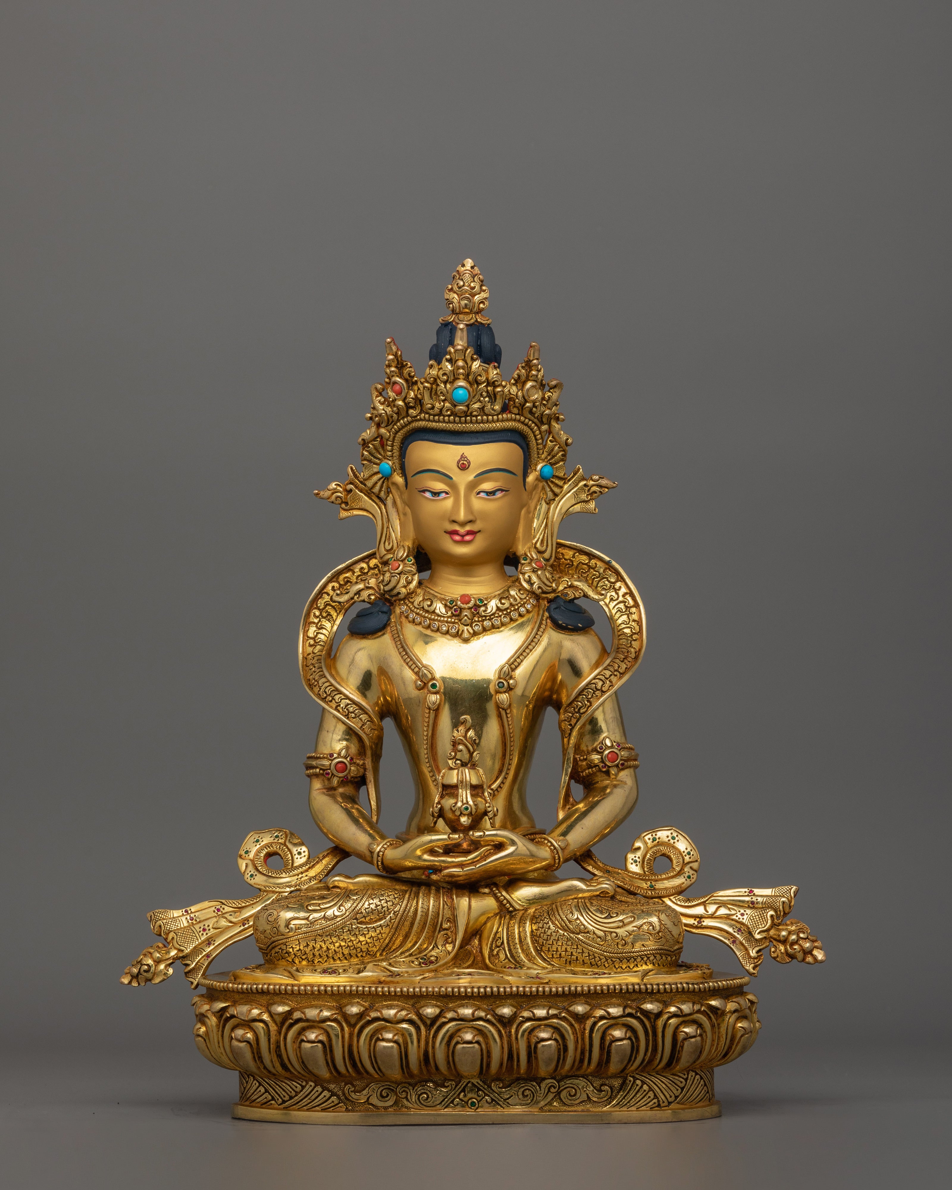 Himalayan Meditating Amitayus Figurine