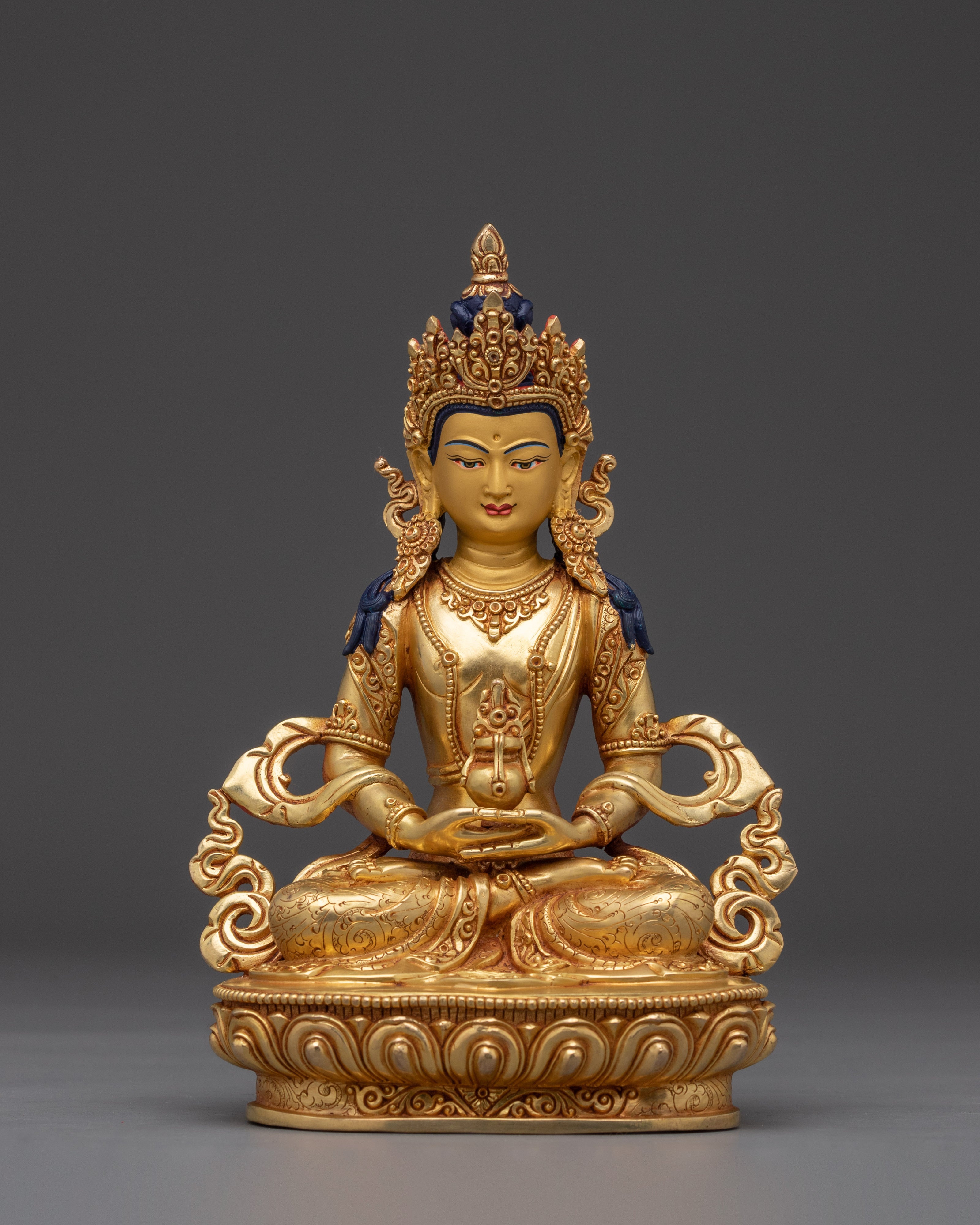 Tibetan Golden Amitayus Statue