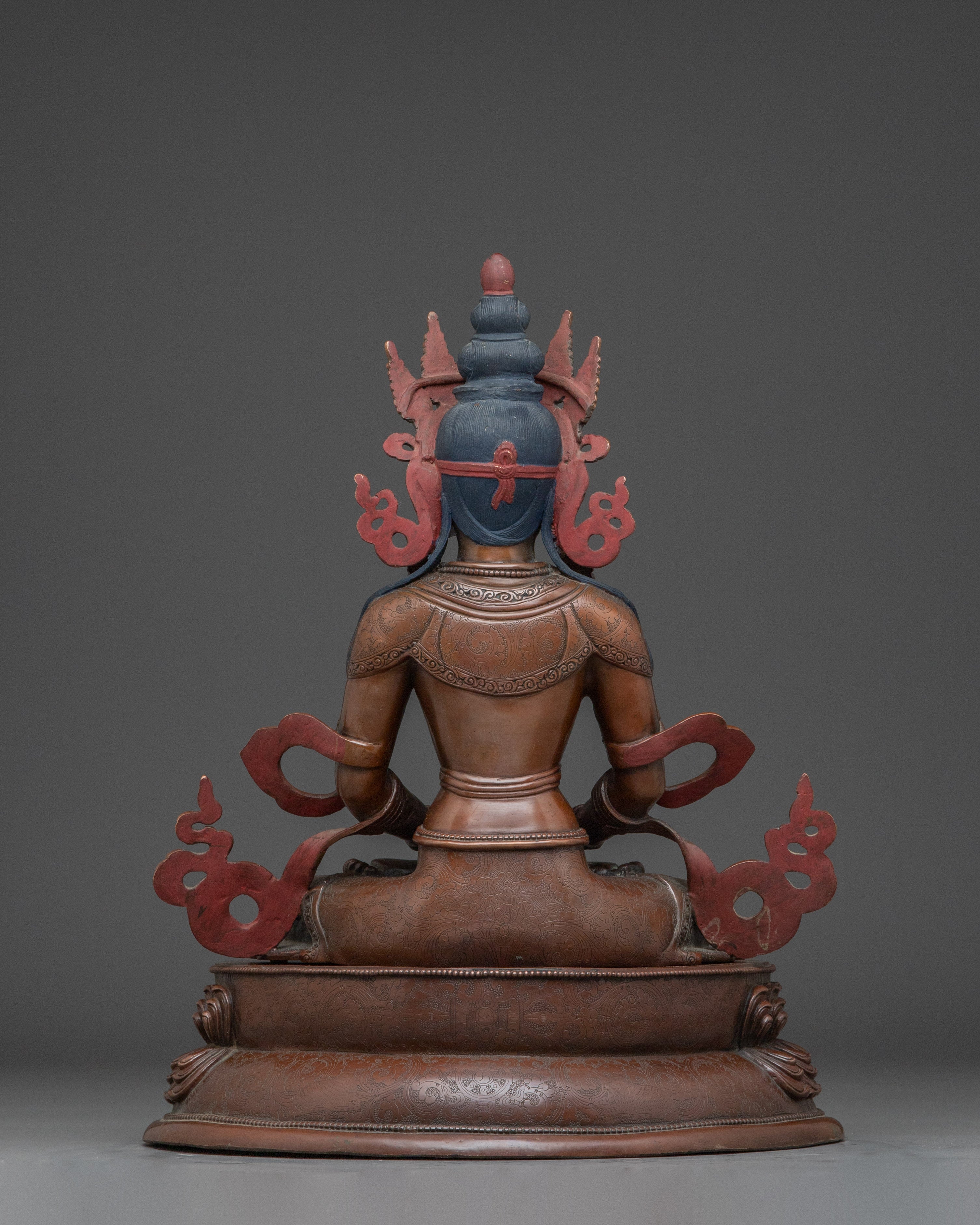 Tibetan Amitayus Sculpture | Long-Life Deity
