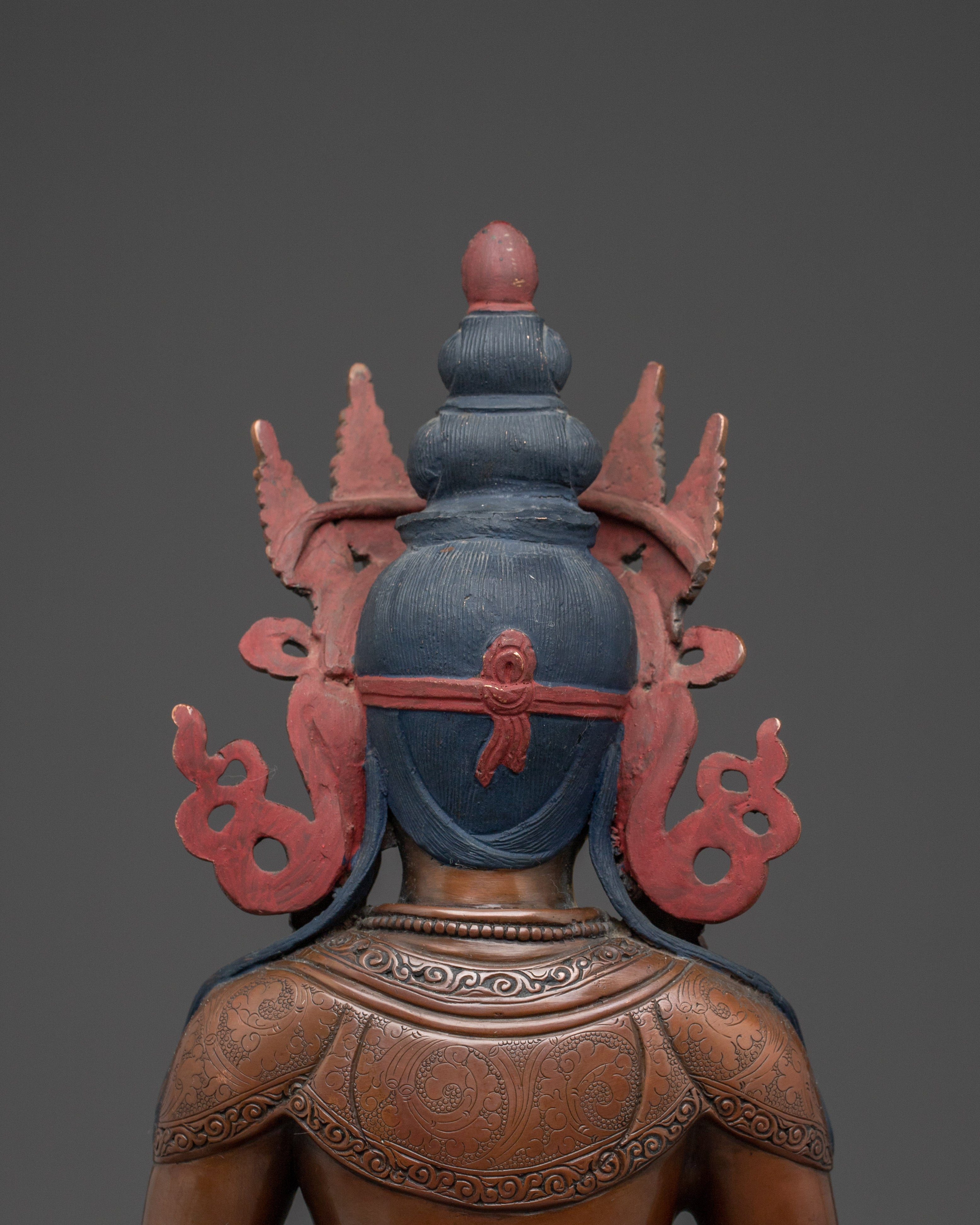 Tibetan Amitayus Sculpture | Long-Life Deity