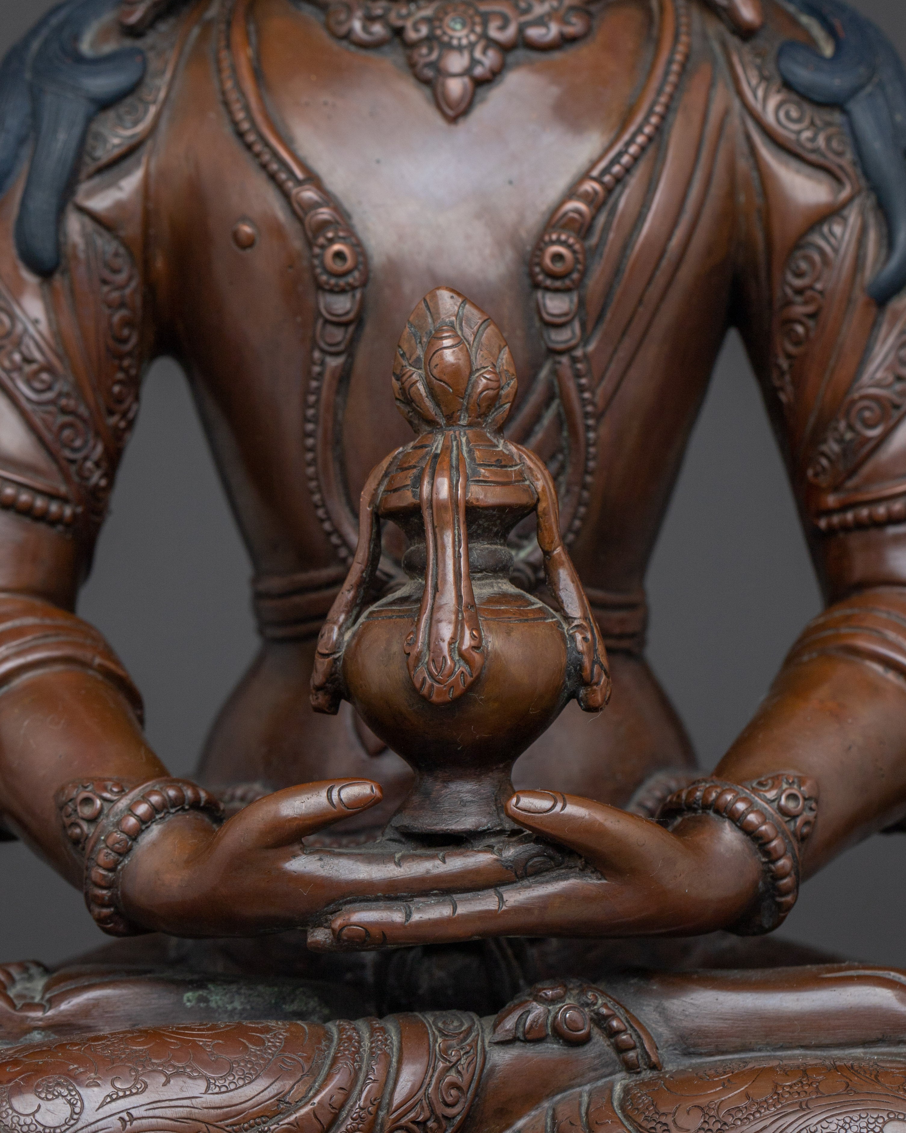 Tibetan Amitayus Sculpture | Long-Life Deity