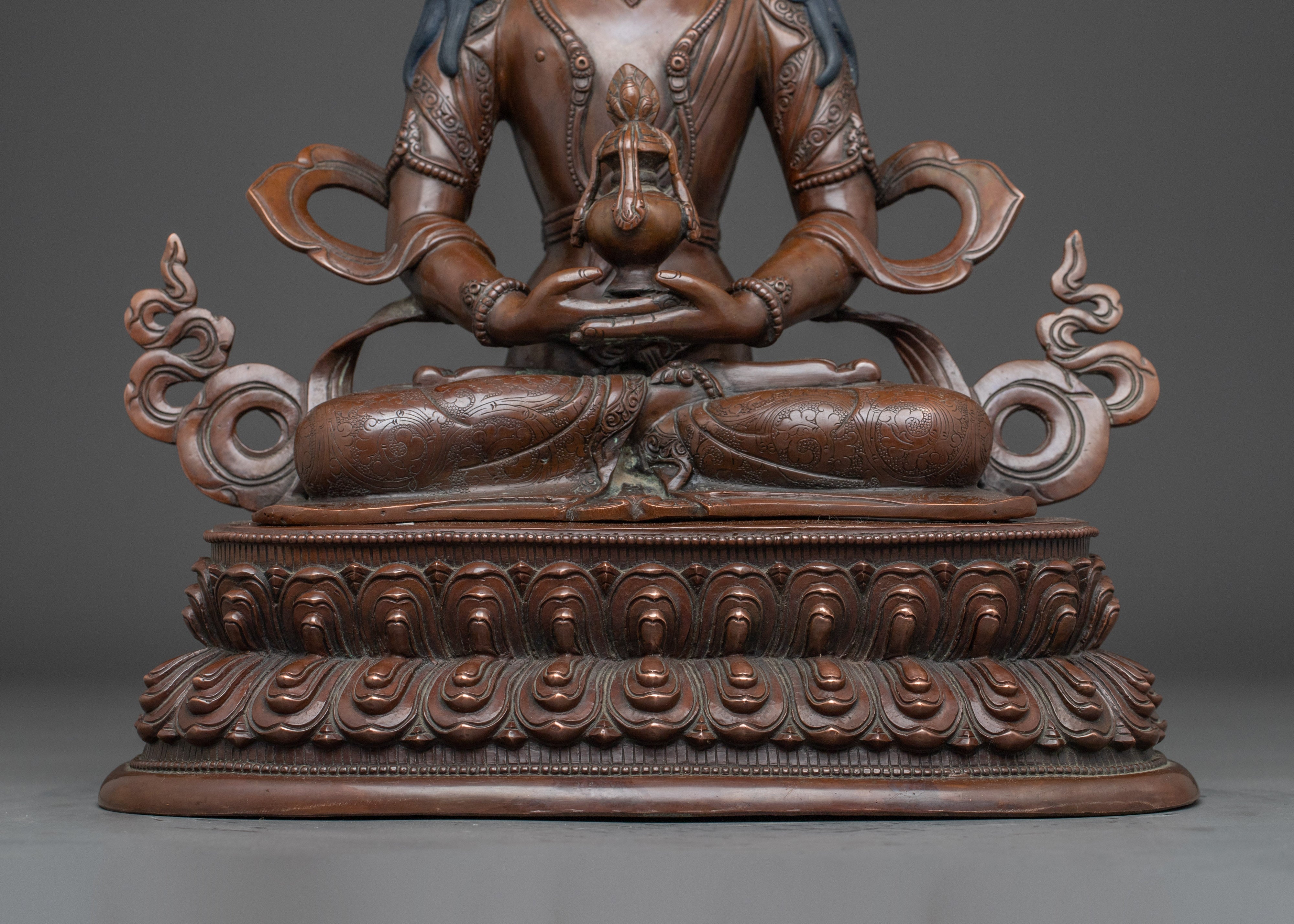 Tibetan Amitayus Sculpture | Long-Life Deity