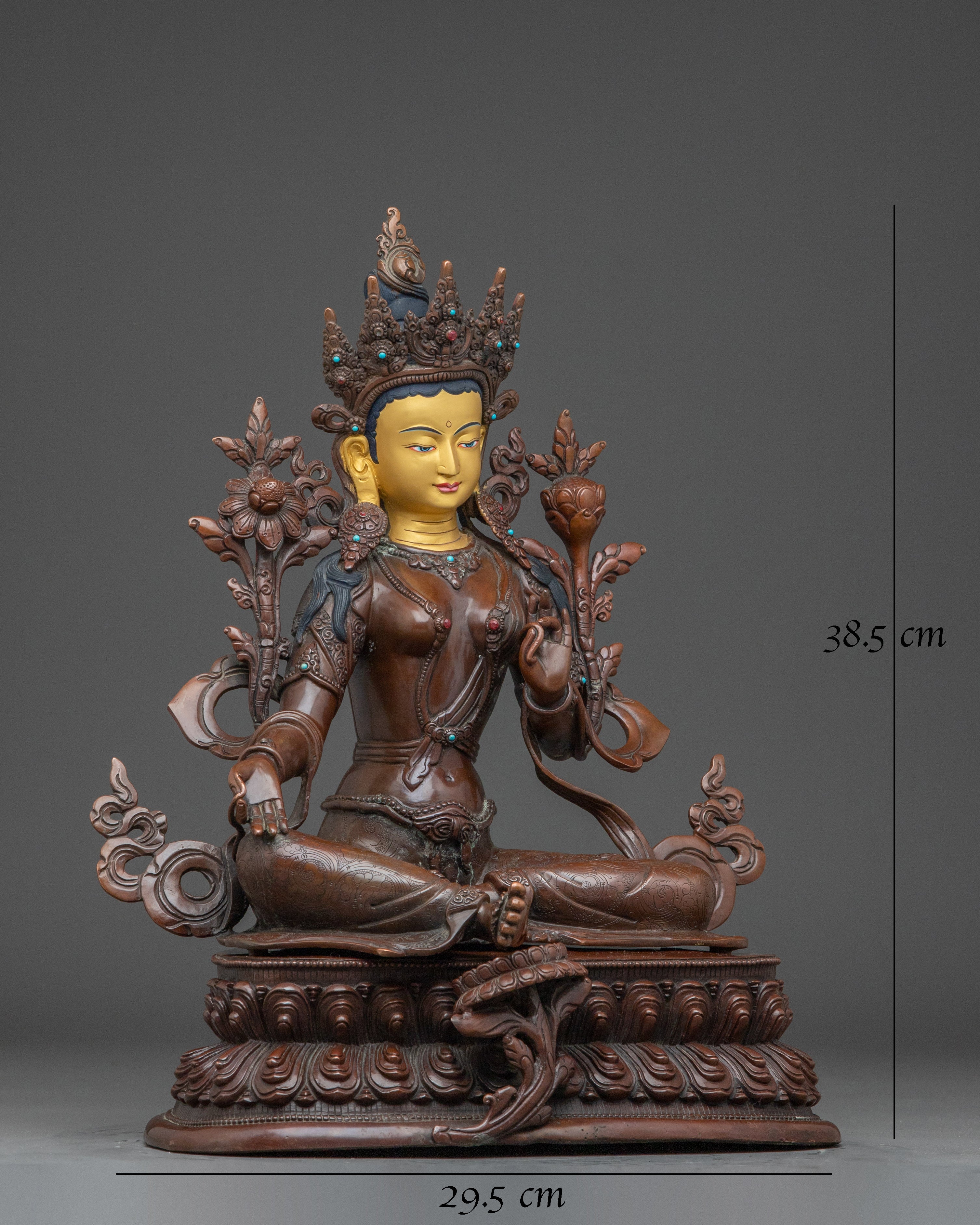 female-bodhisattva-green-tara-sculpture