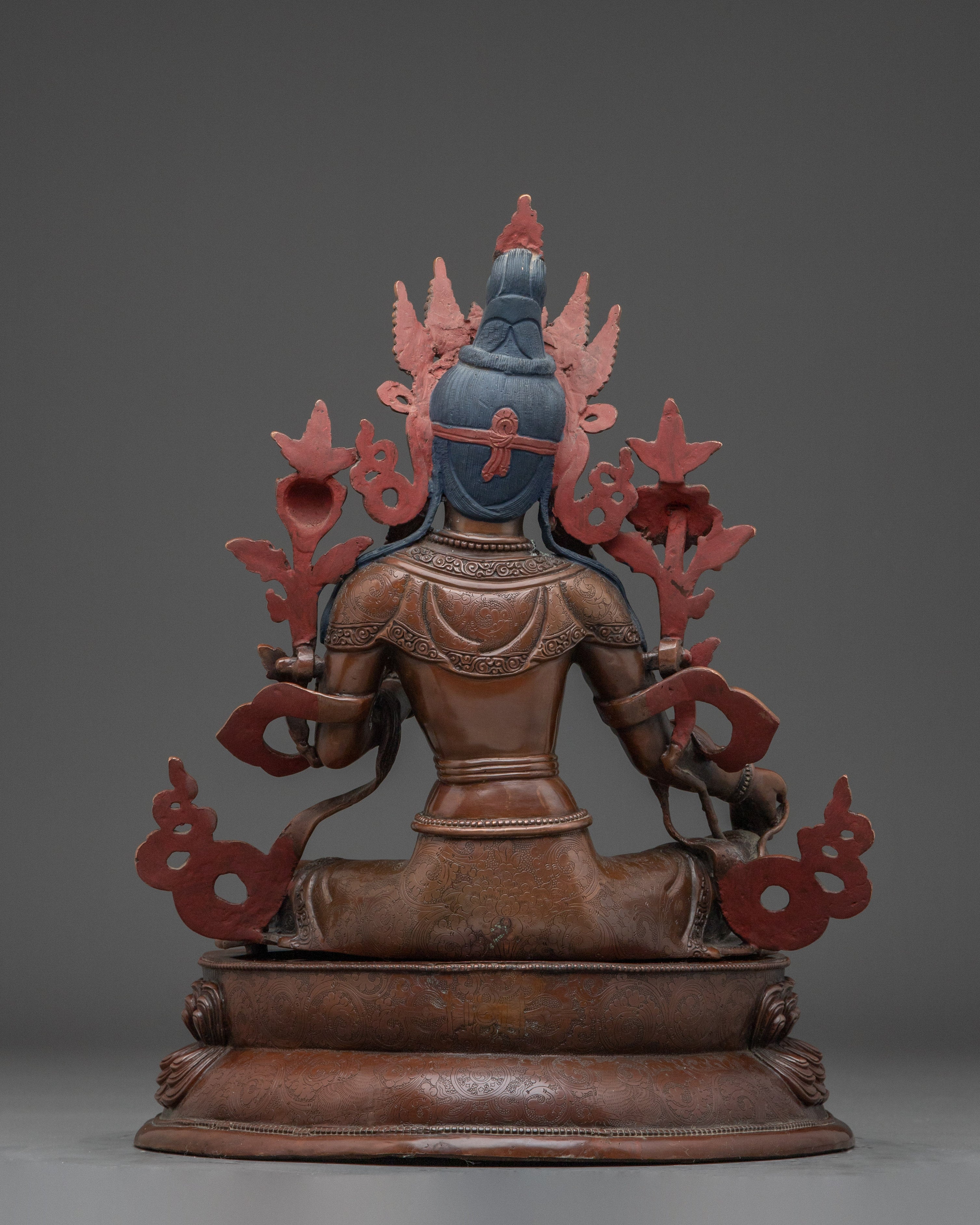 Female Bodhisattva Green Tara Sculpture | Compassionate Mother Deity