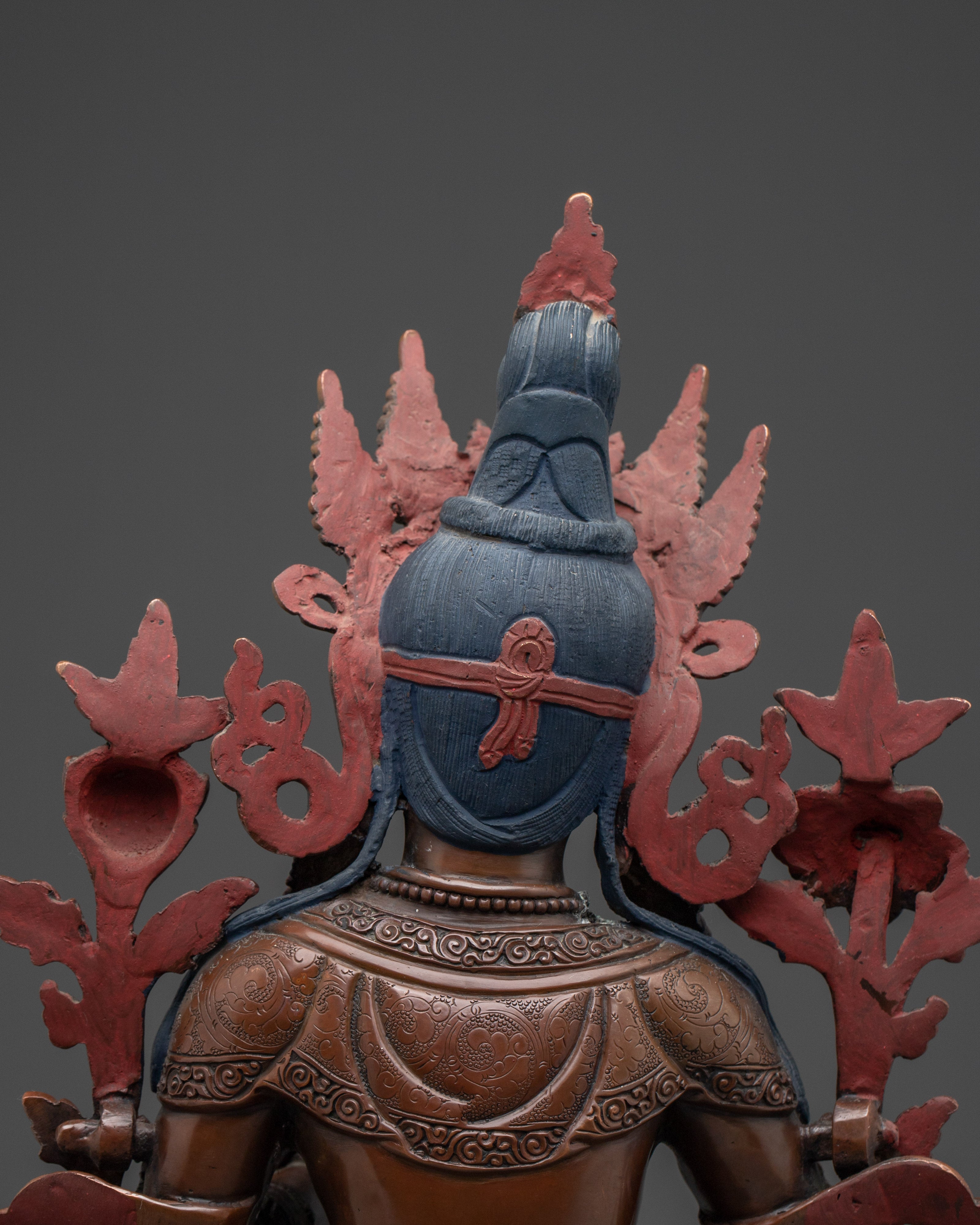 Female Bodhisattva Green Tara Sculpture | Compassionate Mother Deity