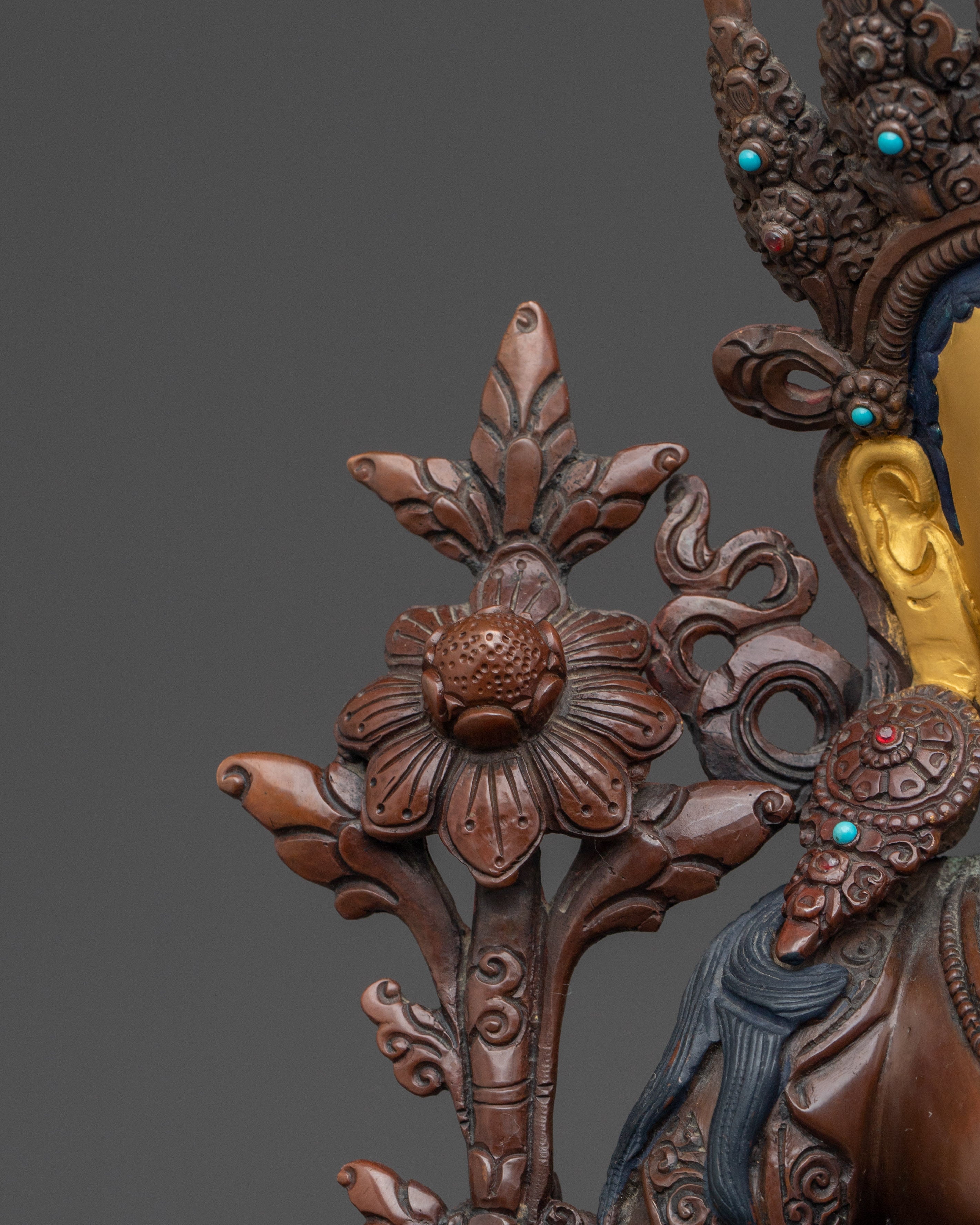 Female Bodhisattva Green Tara Sculpture | Compassionate Mother Deity