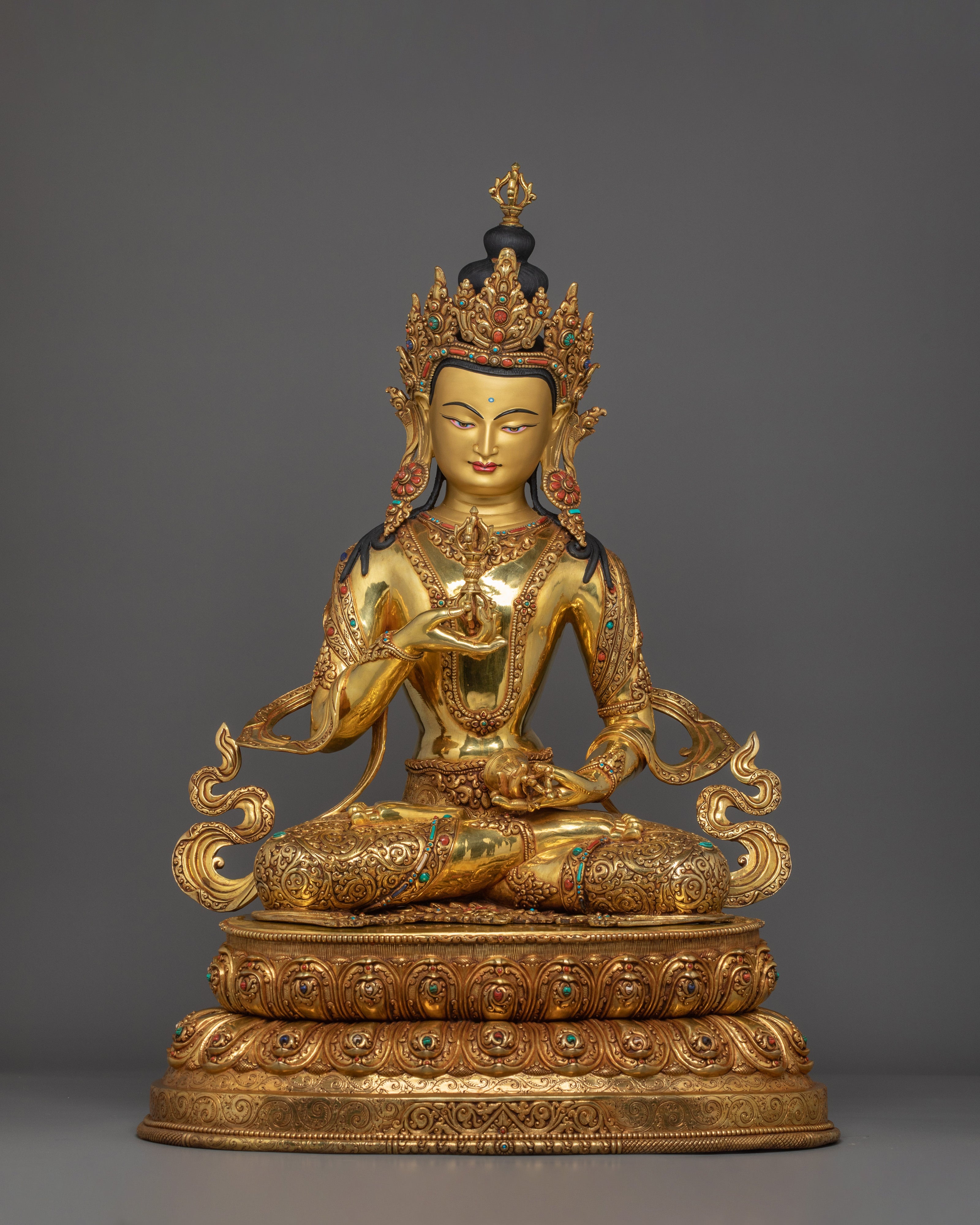 Set of Five Bodhisattva Statues | 5 Deity Set for Spiritual Harmony and Meditation