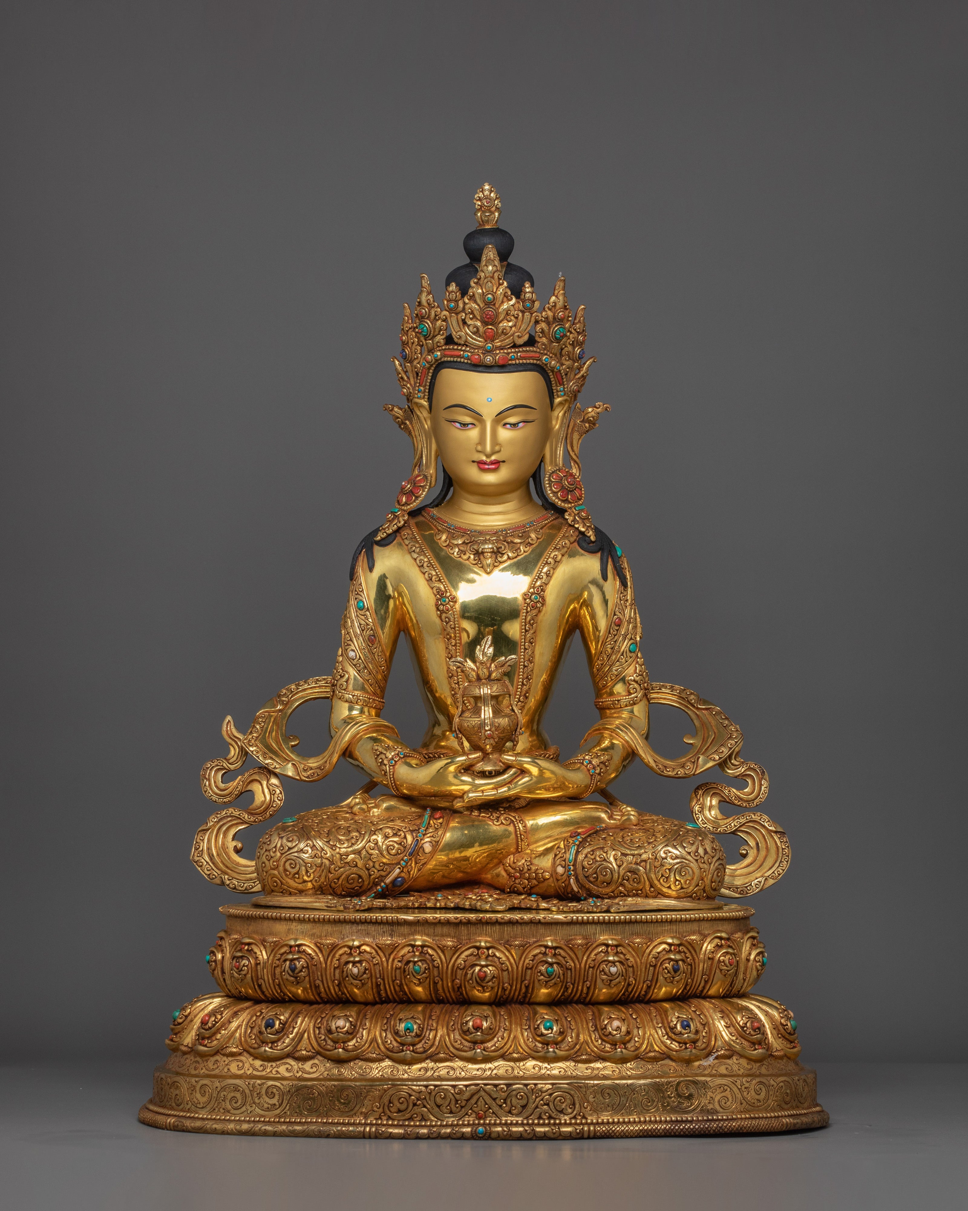 Set of Five Bodhisattva Statues | 5 Deity Set for Spiritual Harmony and Meditation