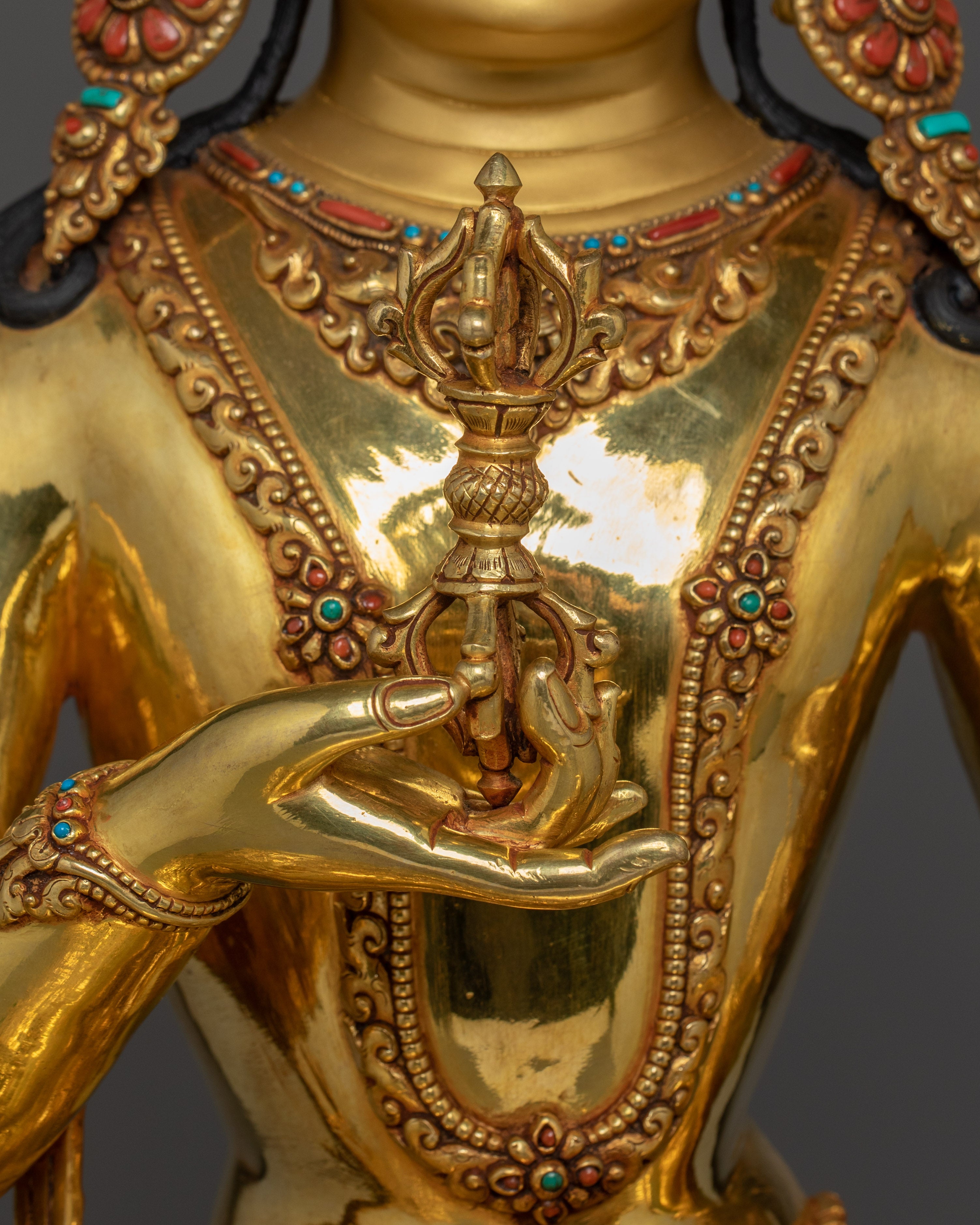 Set of Five Bodhisattva Statues | 5 Deity Set for Spiritual Harmony and Meditation