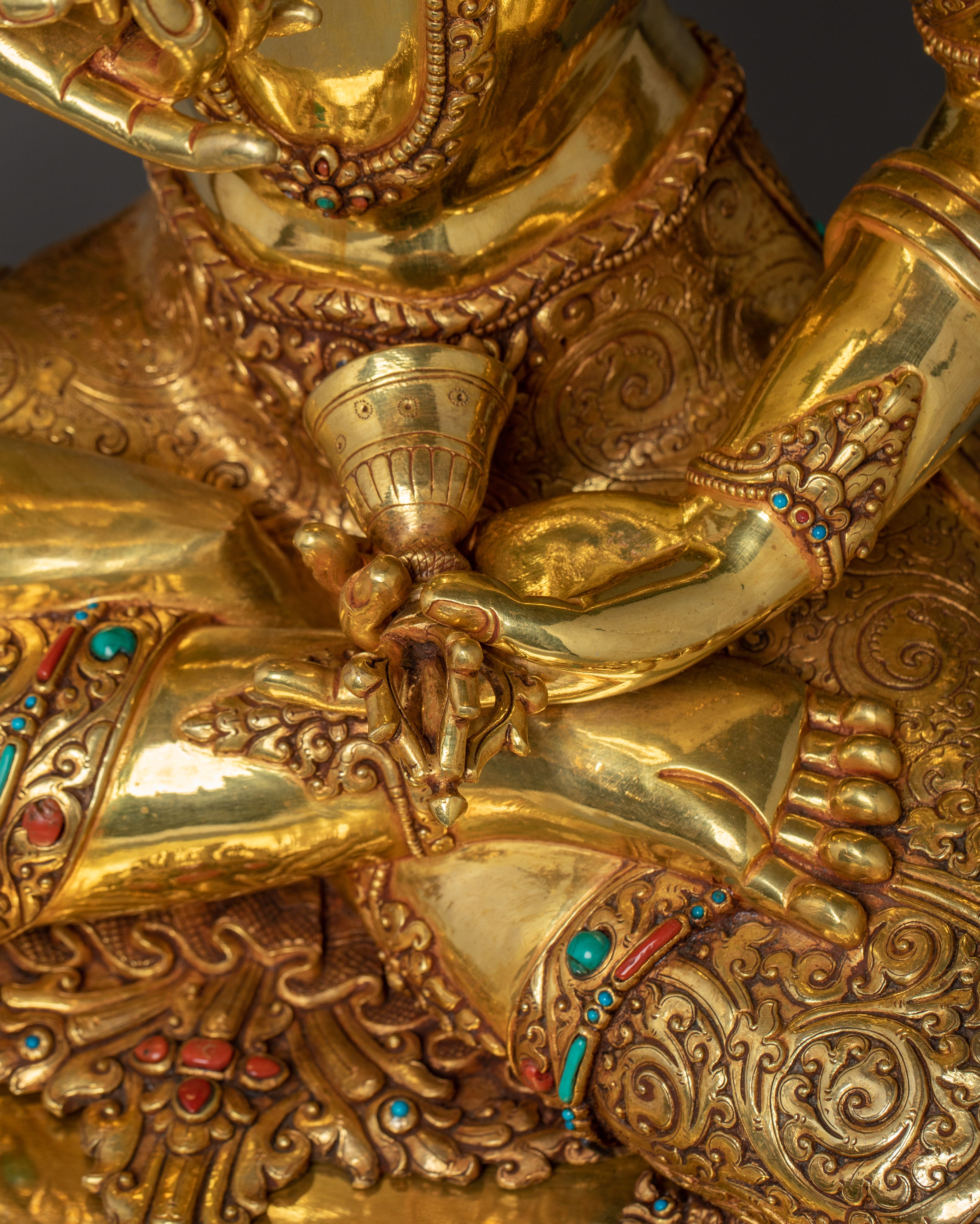 Set of Five Bodhisattva Statues | 5 Deity Set for Spiritual Harmony and Meditation