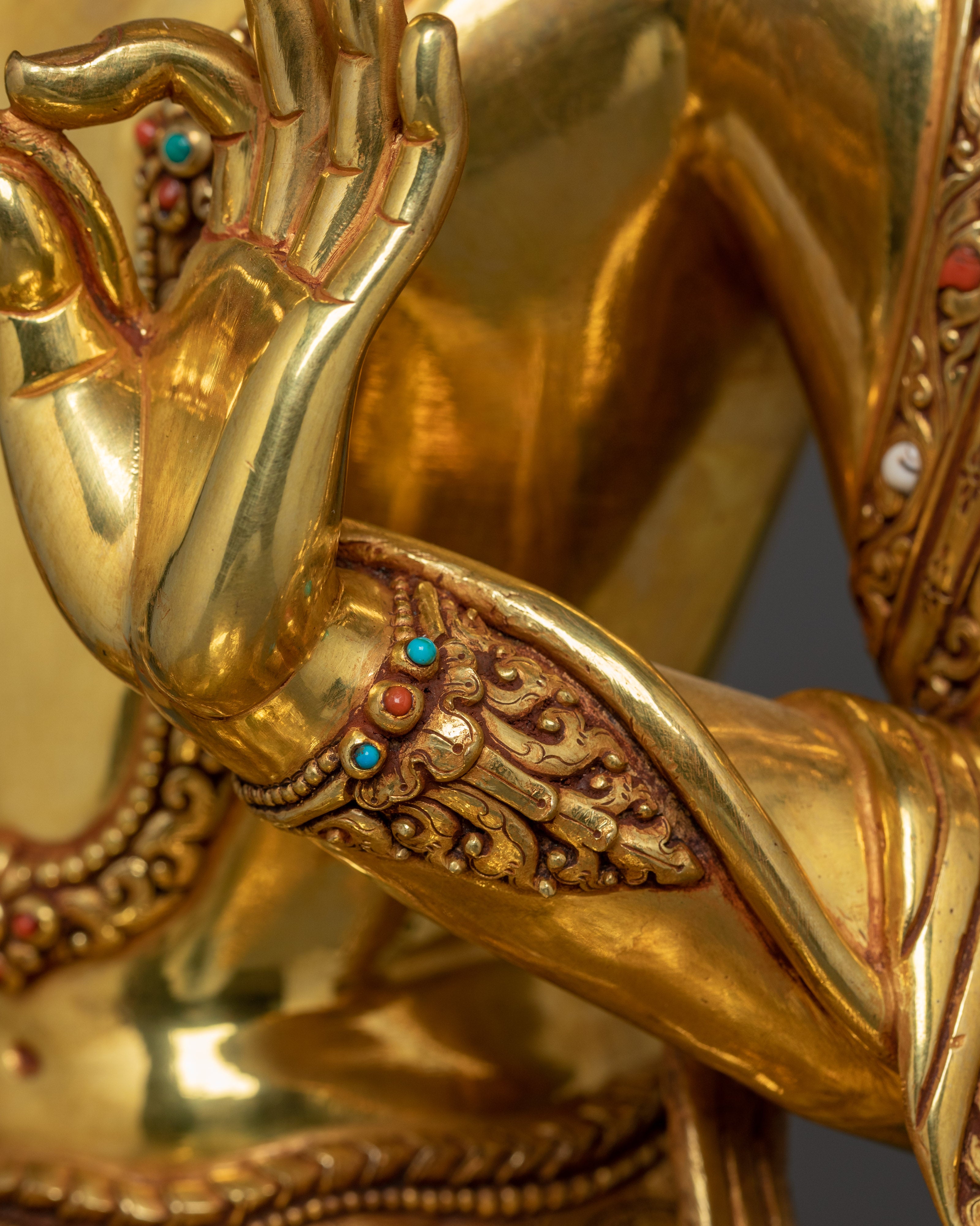 Set of Five Bodhisattva Statues | 5 Deity Set for Spiritual Harmony and Meditation