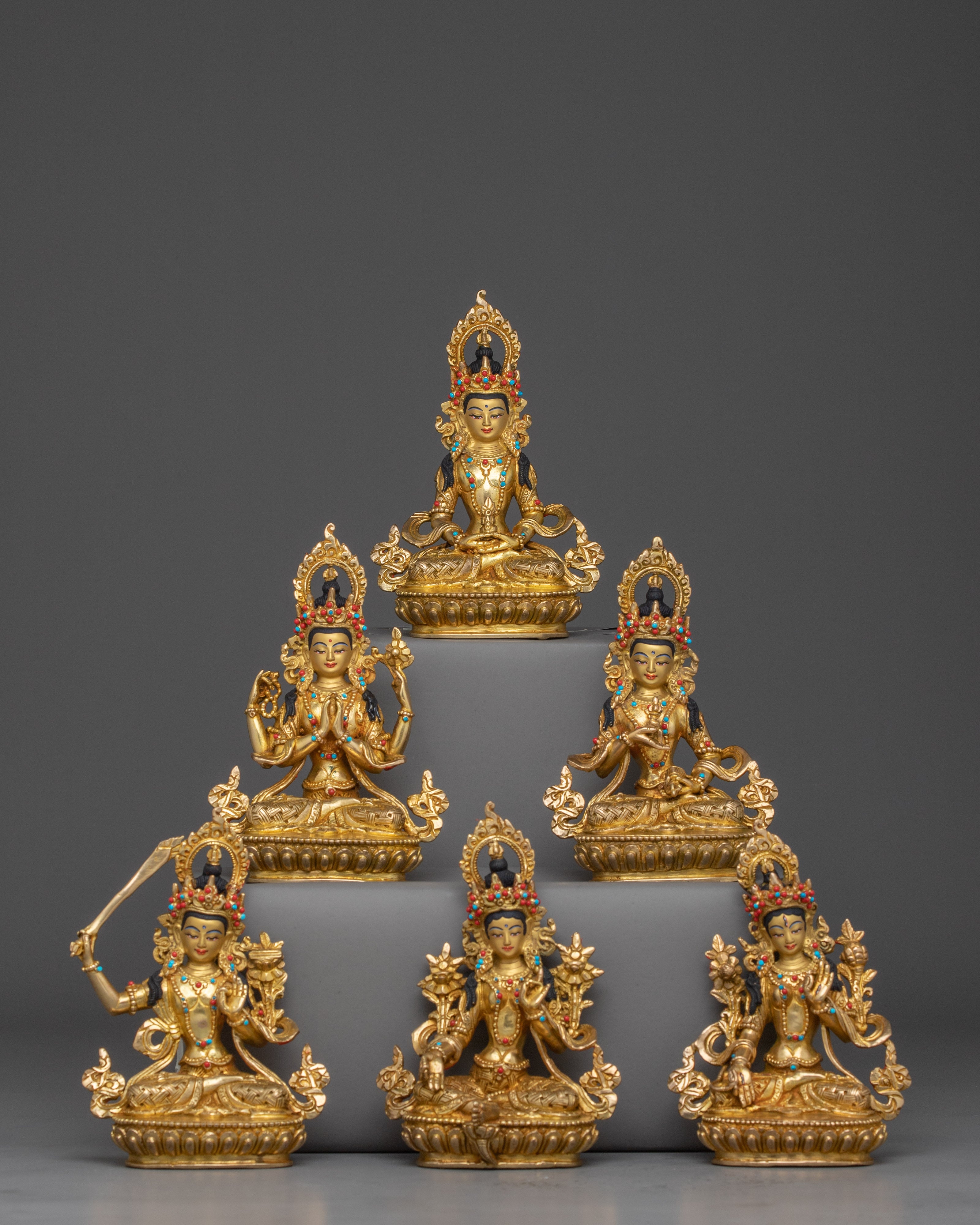 golden-bodhisattva-statue-set