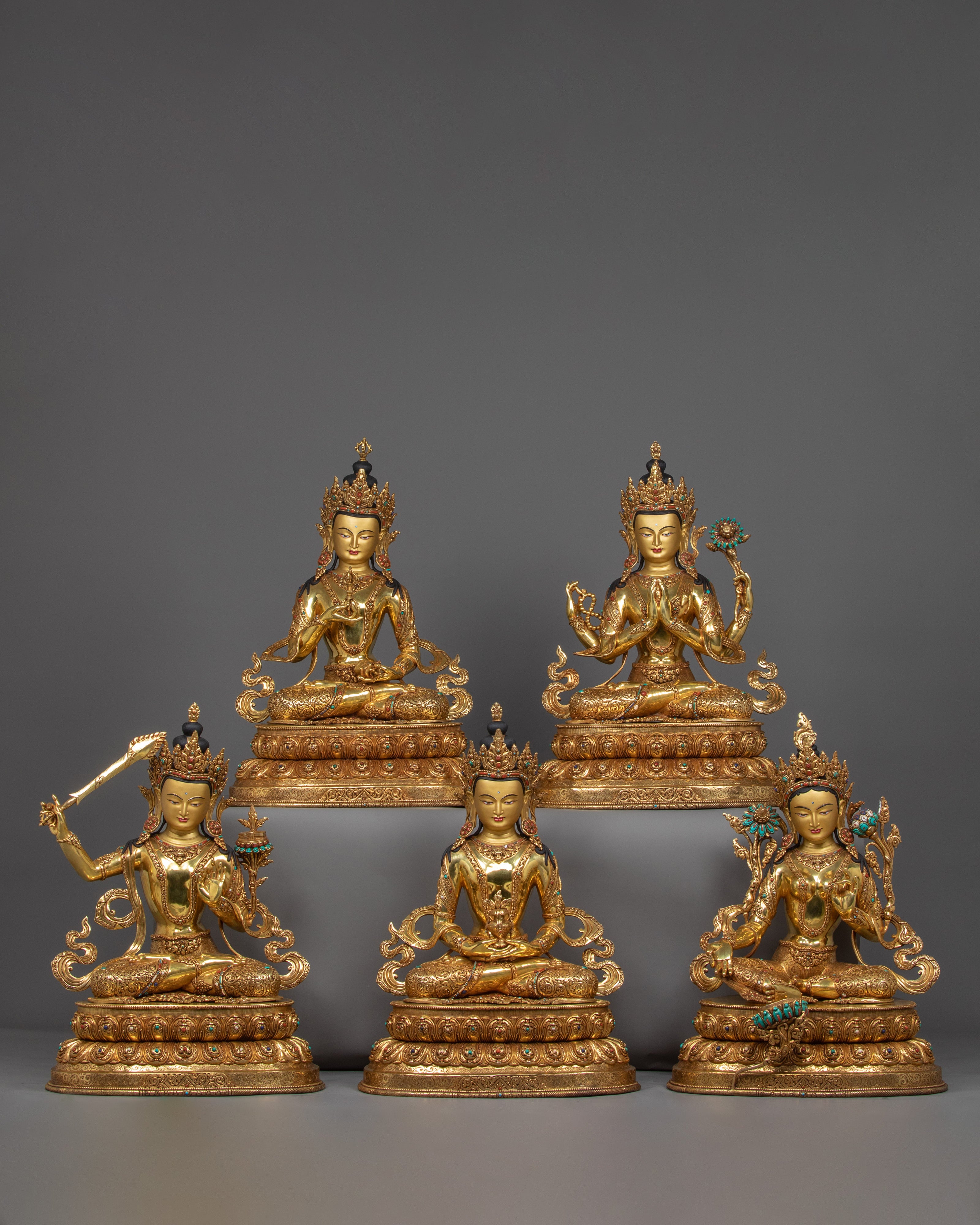 set-of-five-bodhisattva-statues