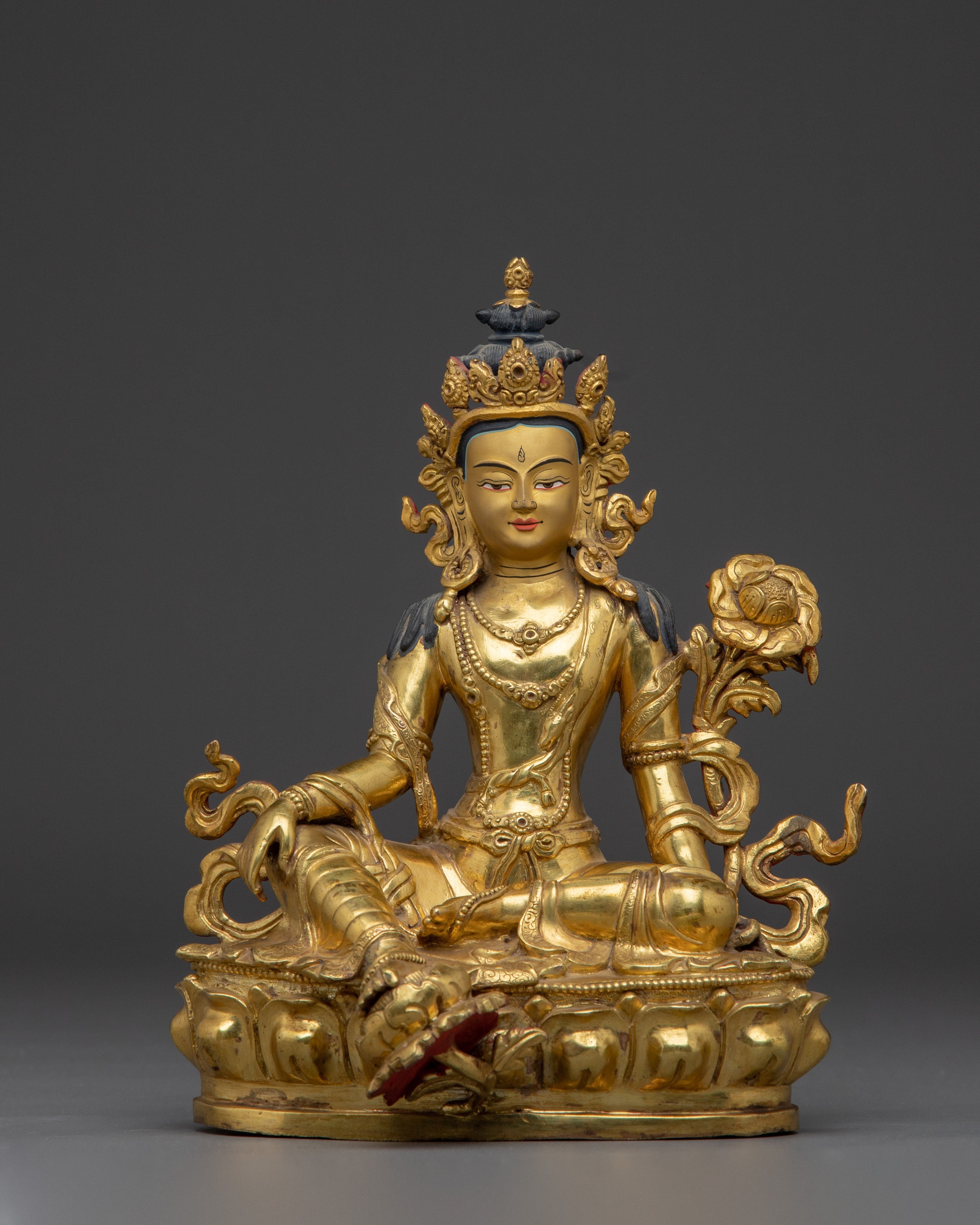 golden-two-armed-chenrezig-statue