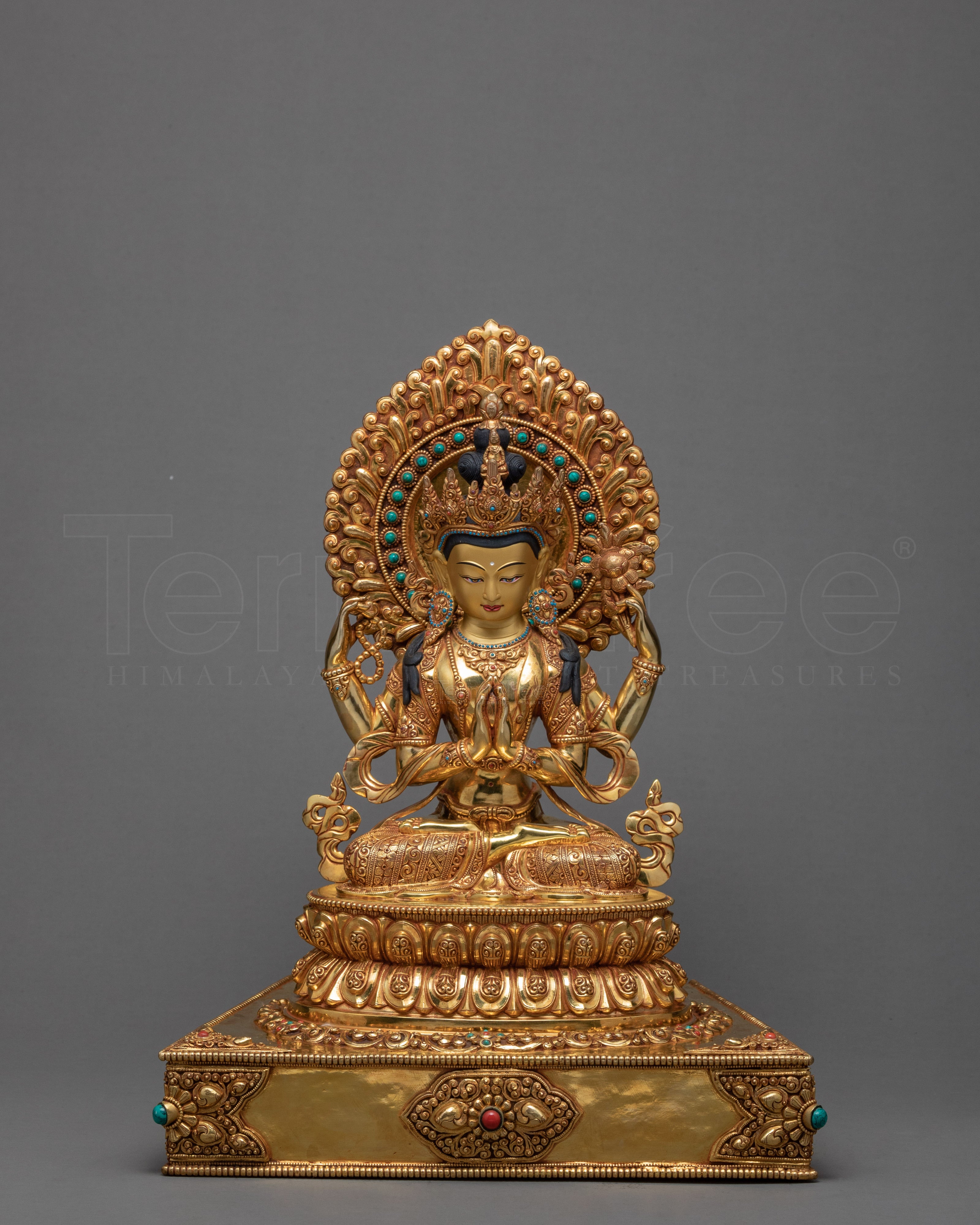 4 Armed Chenrezig Statue | Himalayan Buddhist Art