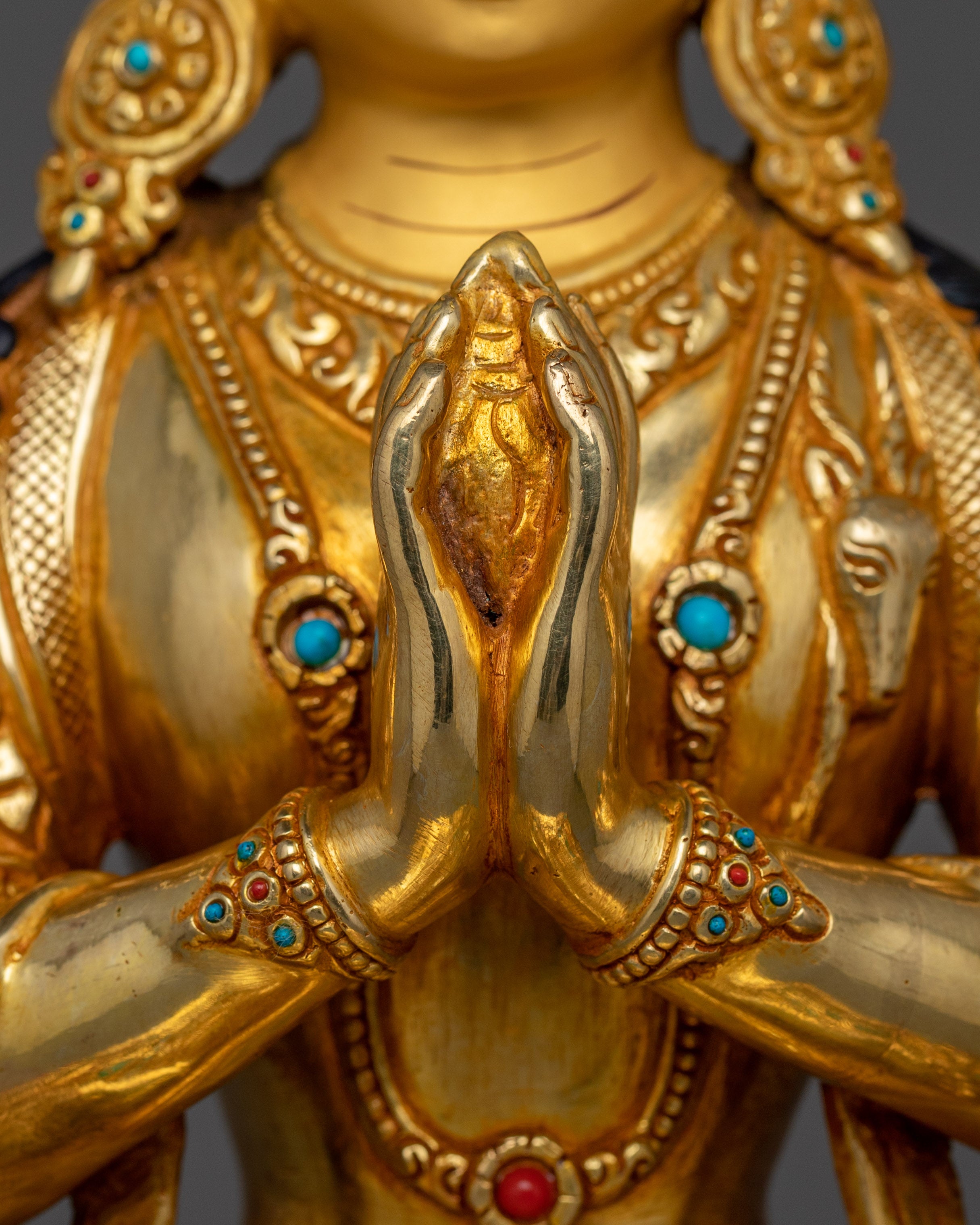 Four Armed Figurine Chenrezig | Great Compassionate One