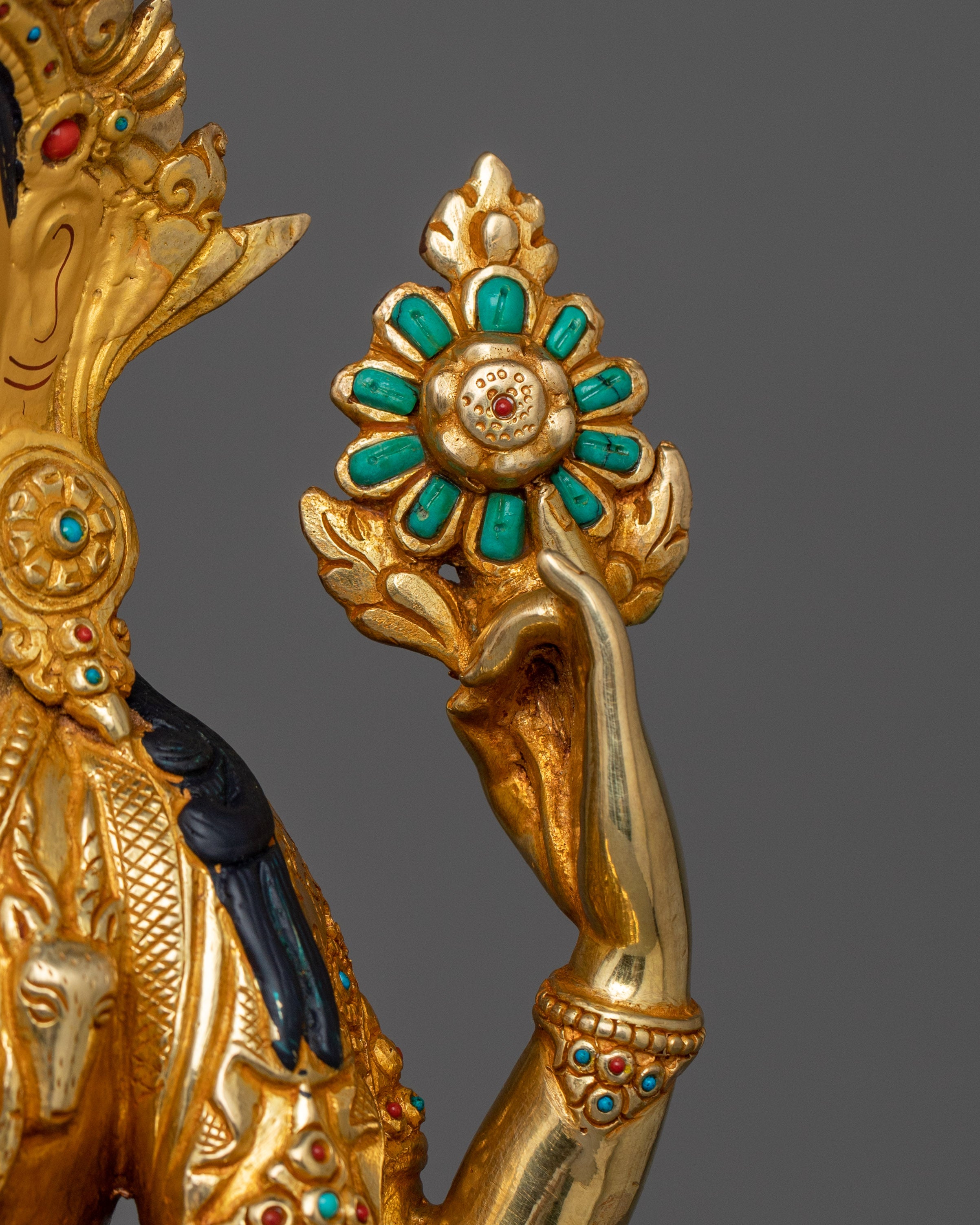 Four Armed Figurine Chenrezig | Great Compassionate One